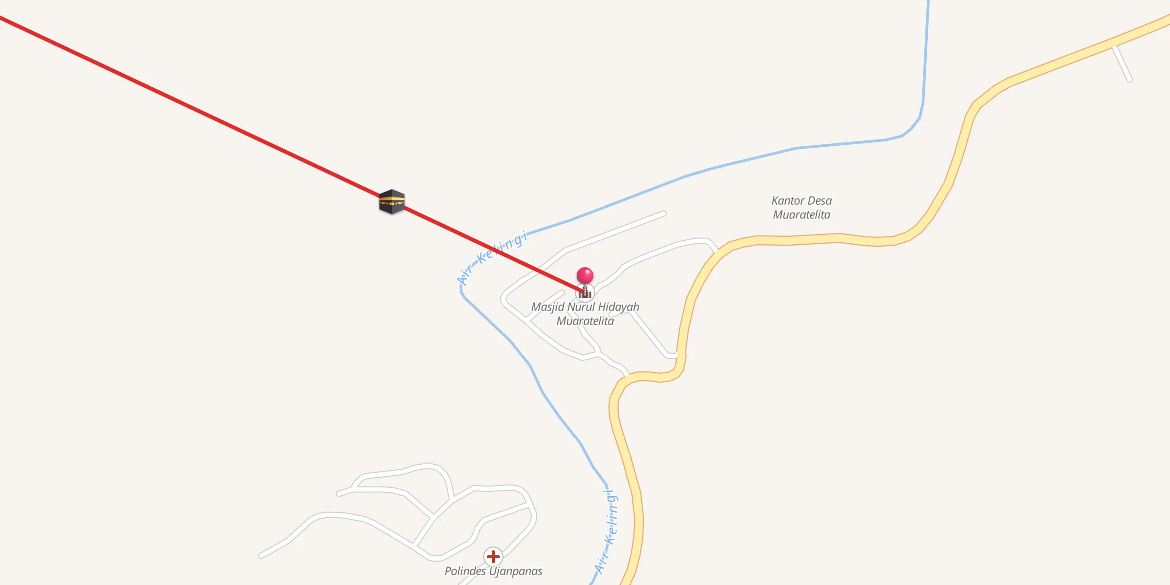 Carte de localisation : Masjid Nurul Hidayah Muaratelita