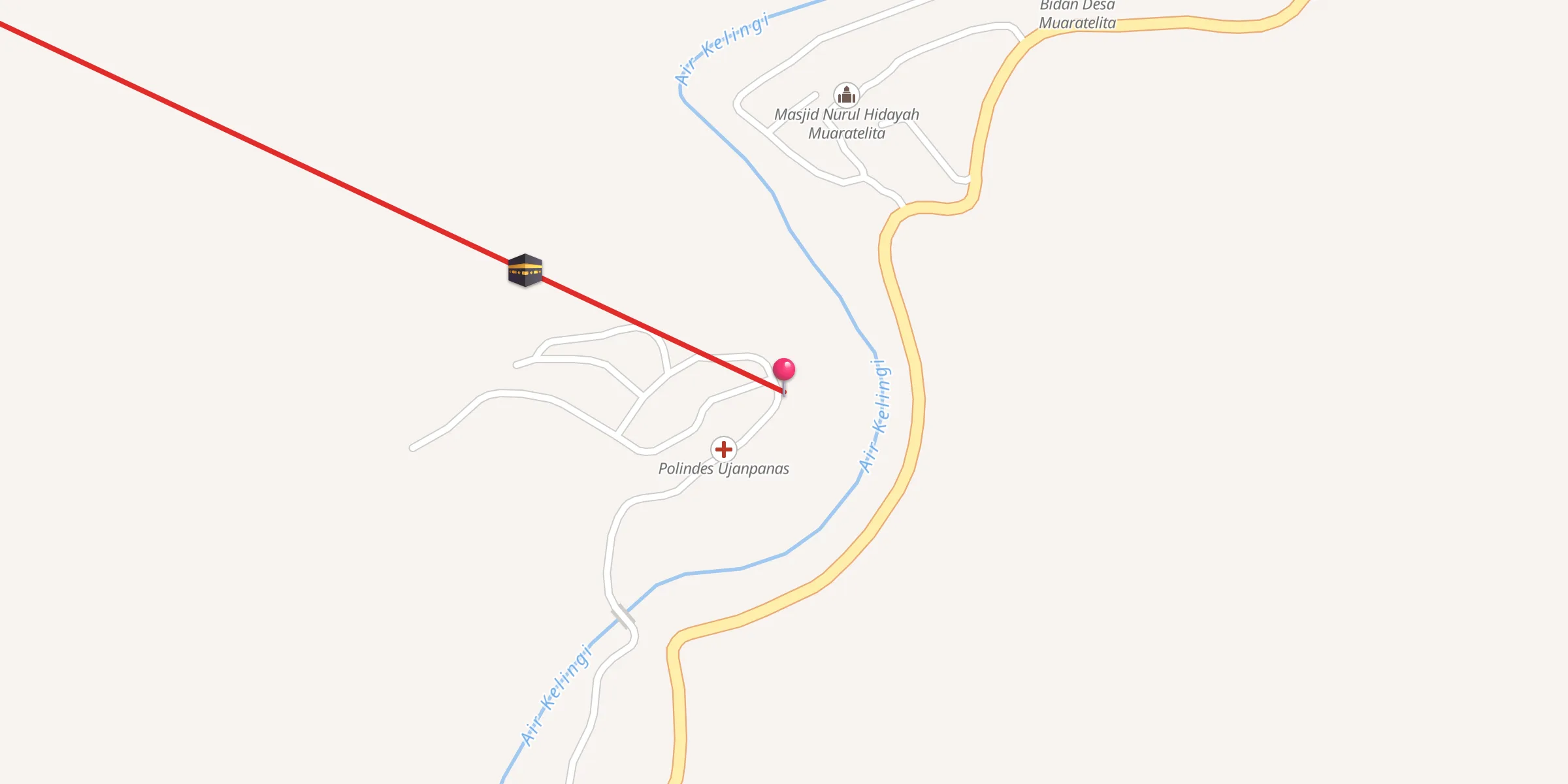 Carte de localisation : Masjid Baitussyat if Ujanpanas