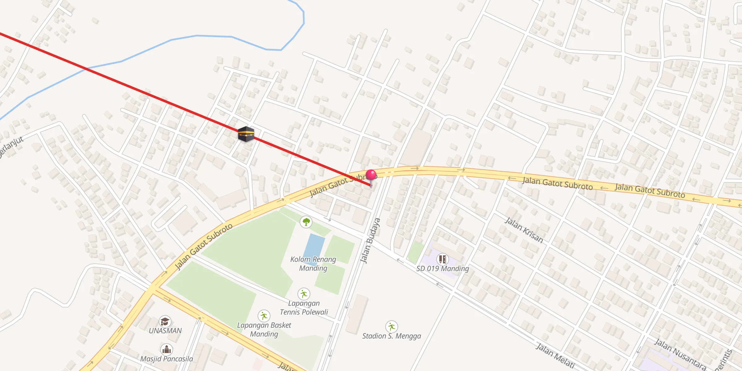 Carte de localisation : Mesjid akbar