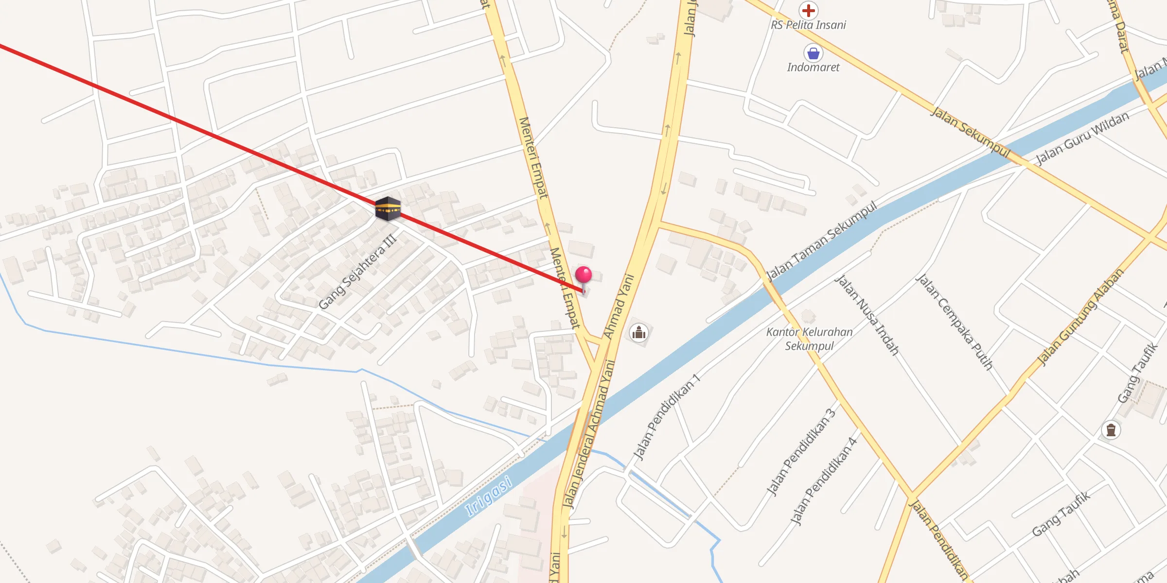 Carte de localisation : Langgar Al-Istiqomah