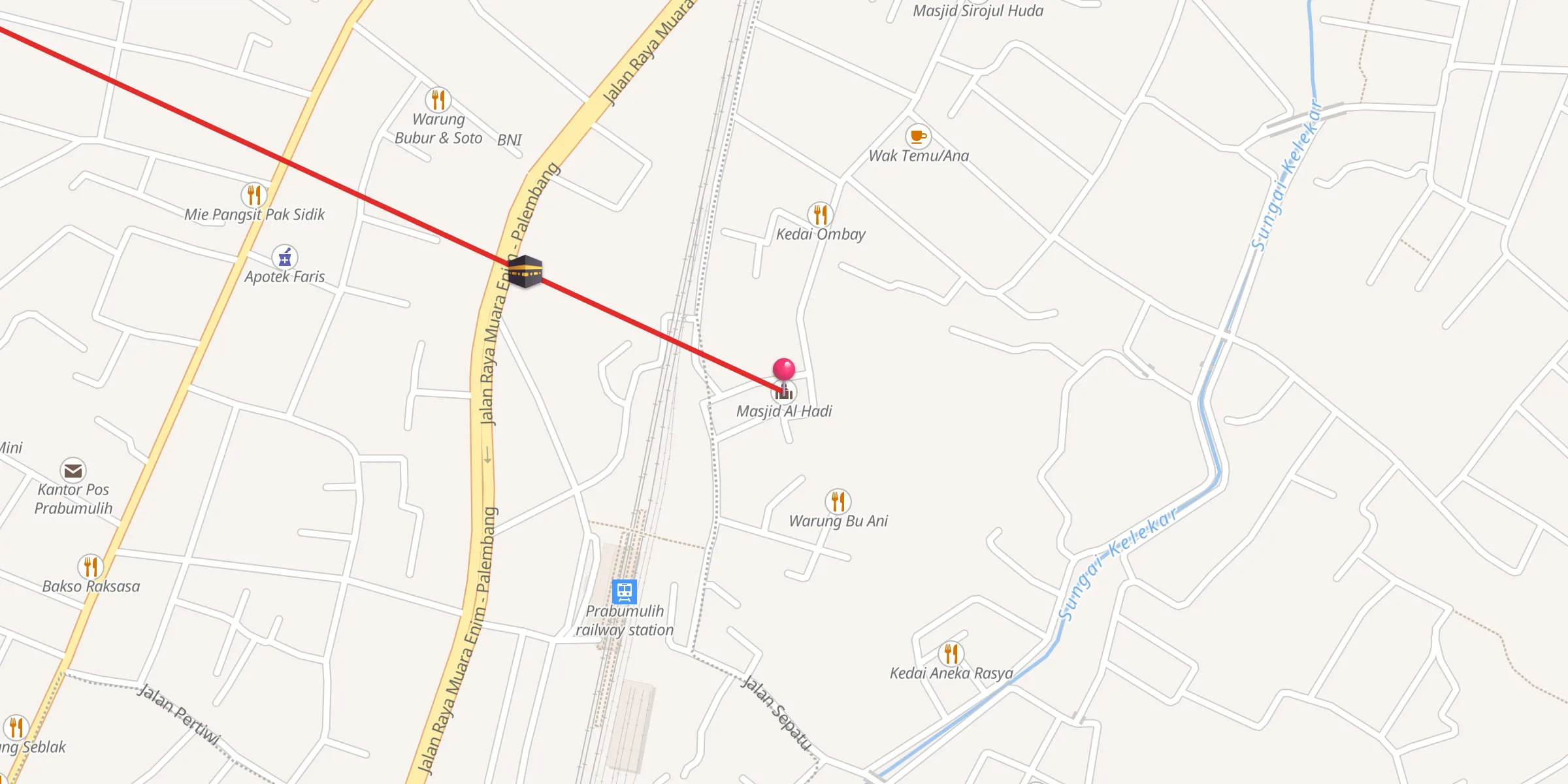 Carte de localisation : Masjid Al Hadi