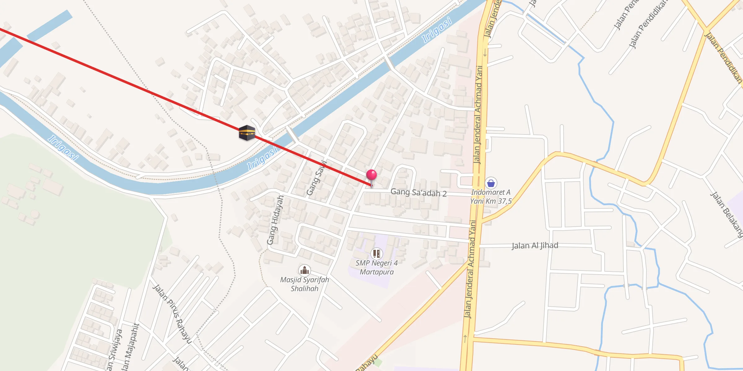 Carte de localisation : Langgar An-Nur