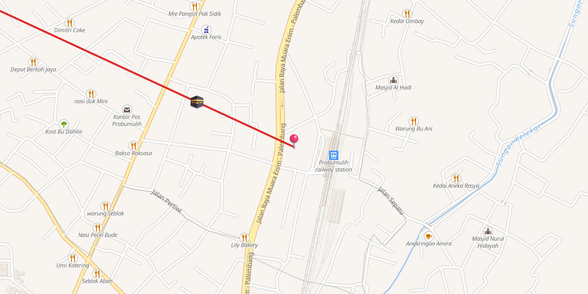 Carte de localisation : Masjid Agung Nur Arafah