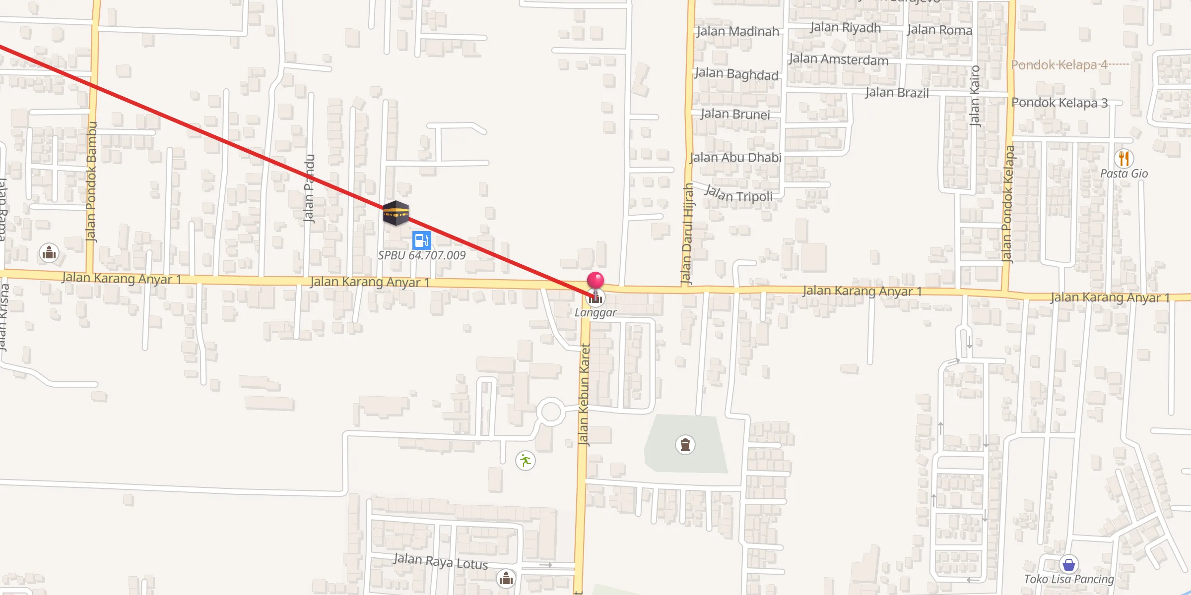 Carte de localisation : Langgar