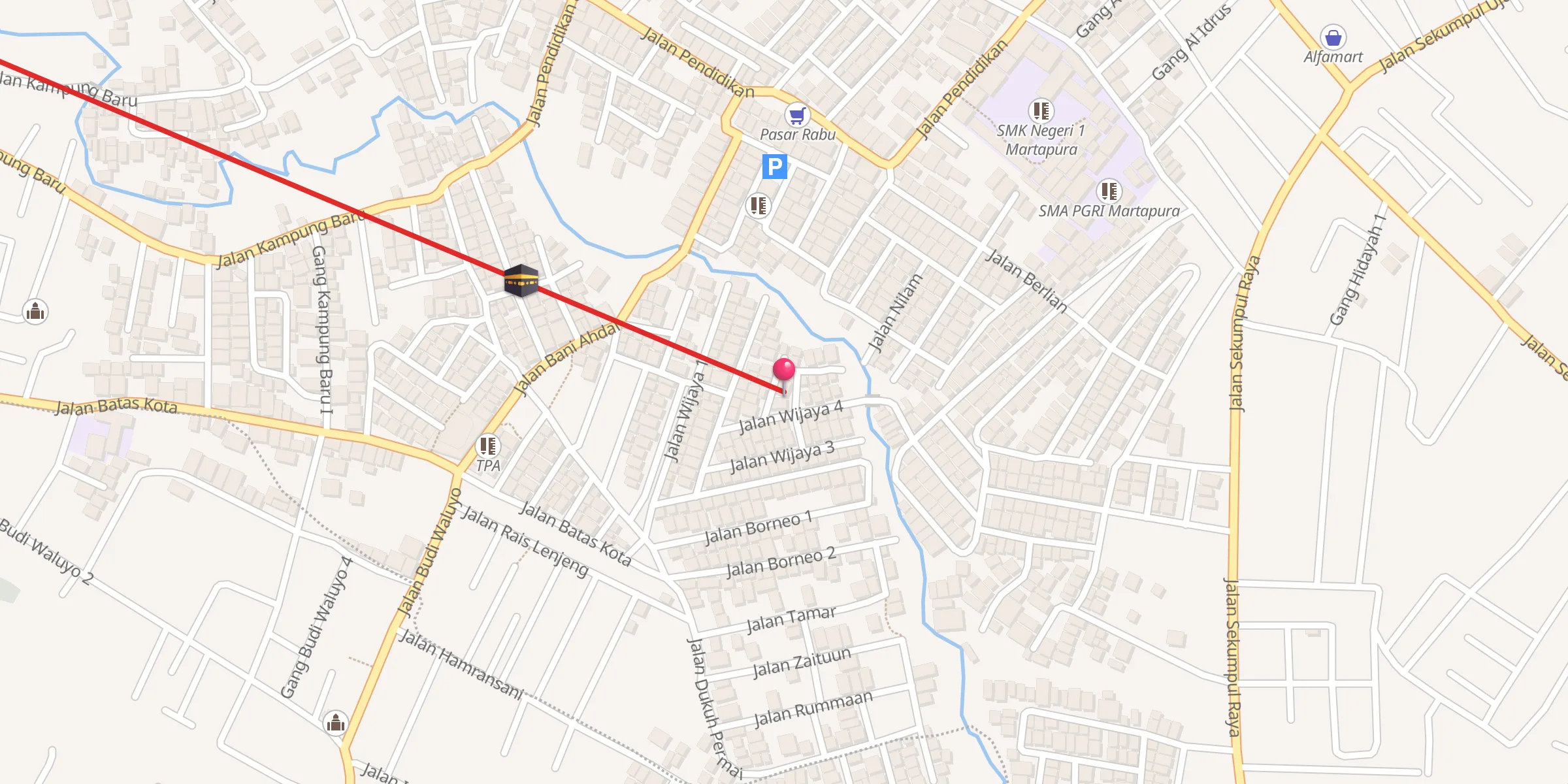 Carte de localisation : Langgar Al Hidayah