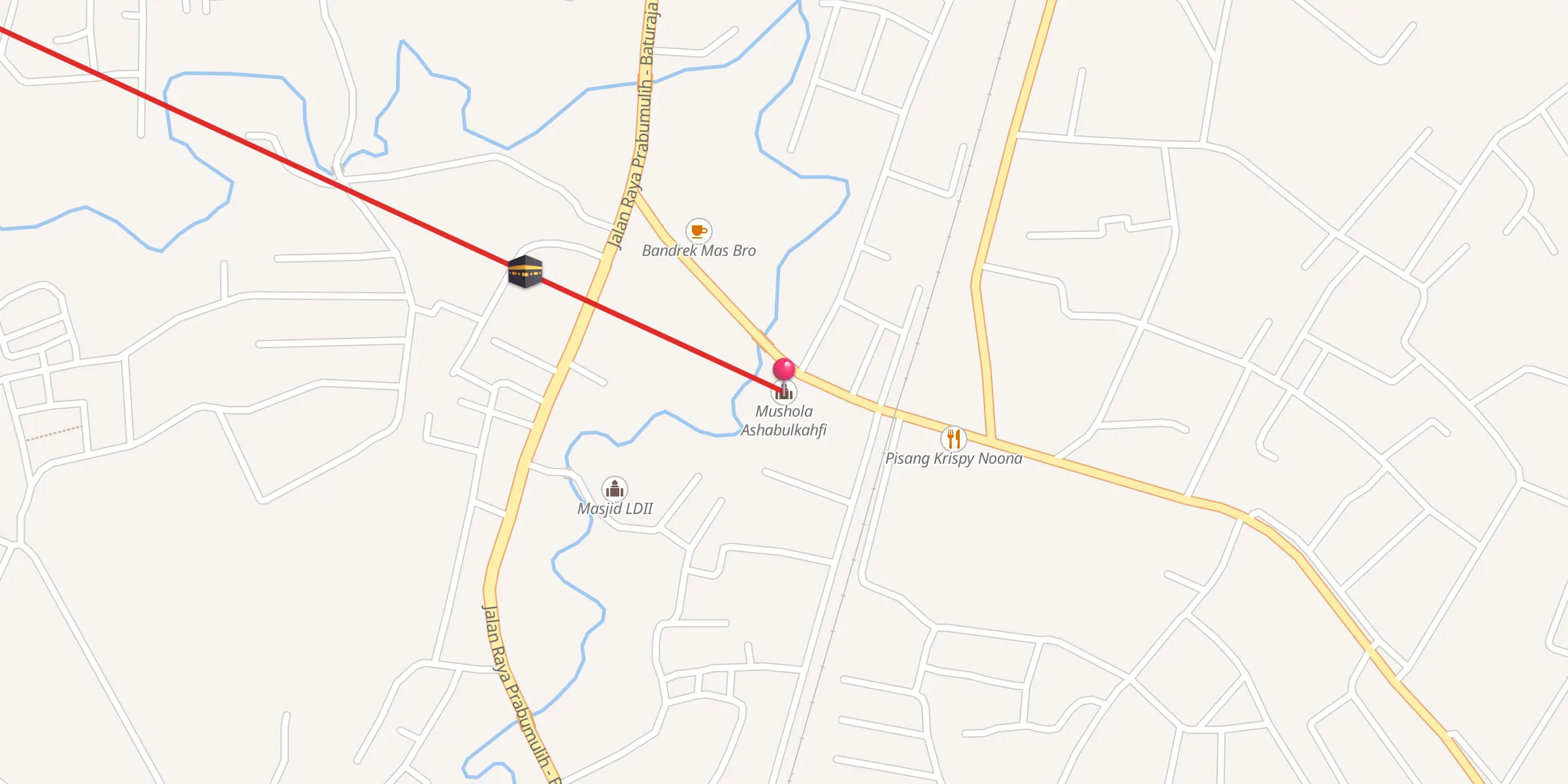 Carte de localisation : Mushola Ashabulkahfi