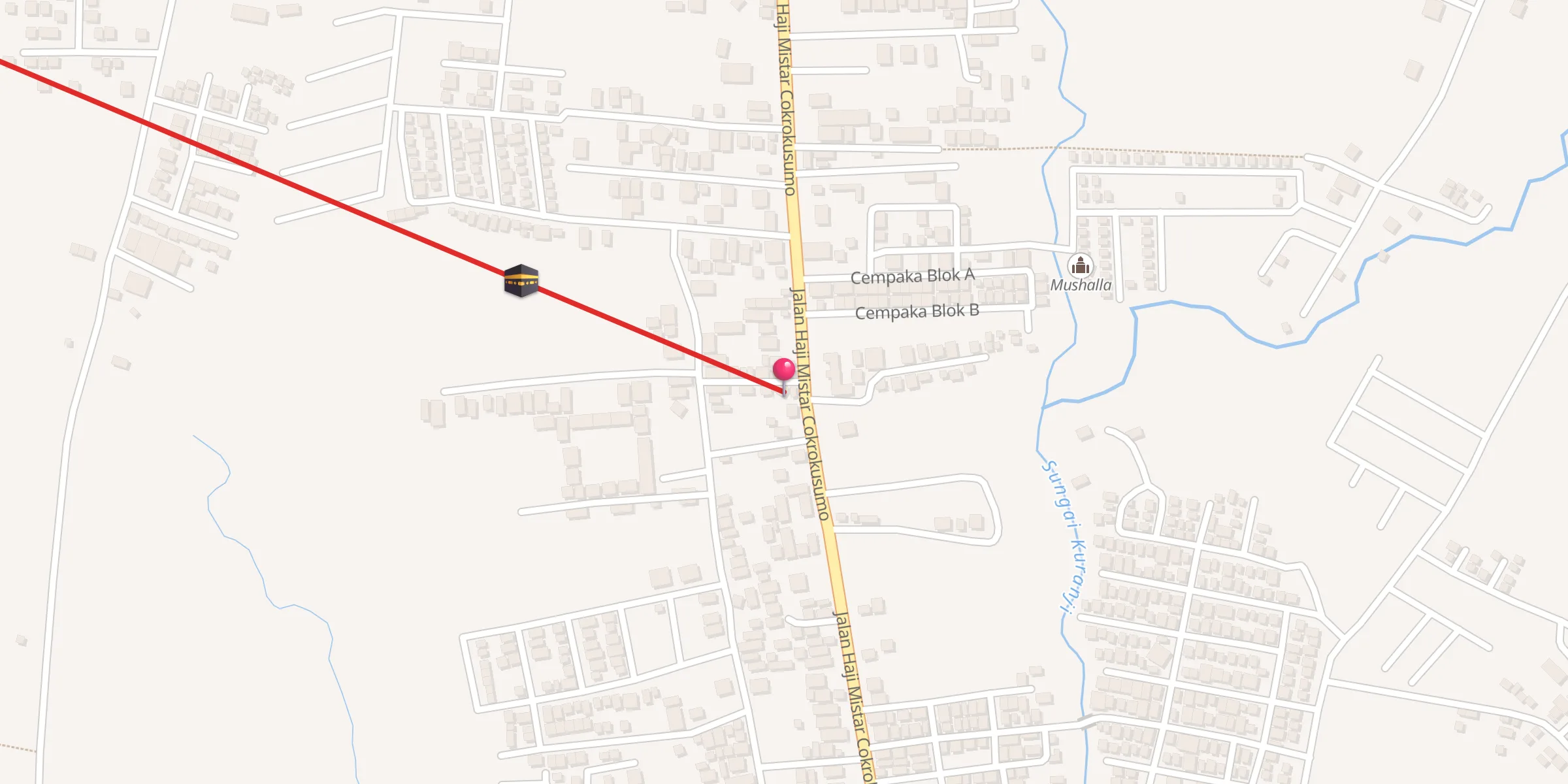 Carte de localisation : Langgar Nurul Yaqin