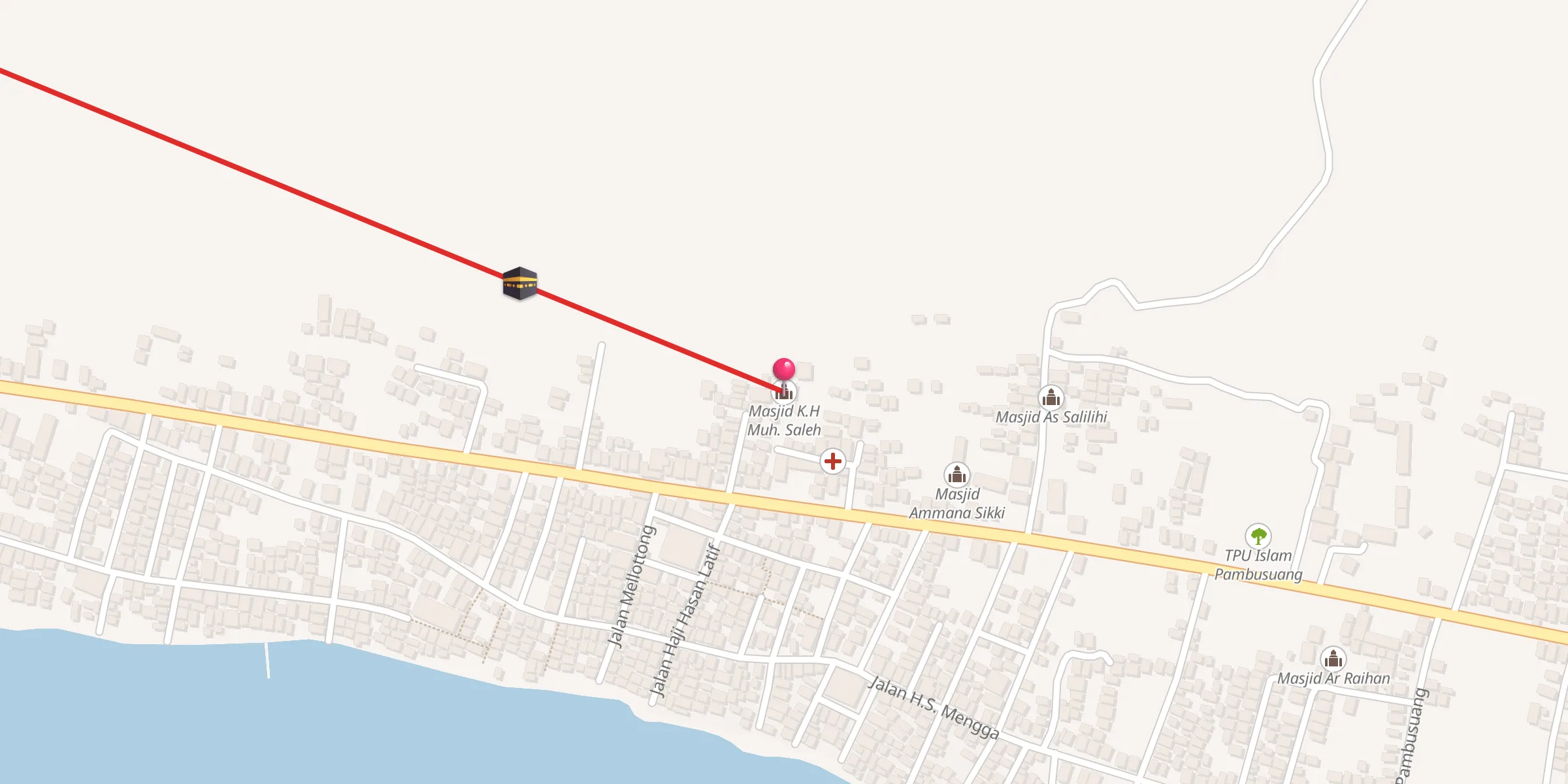 Carte de localisation : Masjid K.H Muh. Saleh