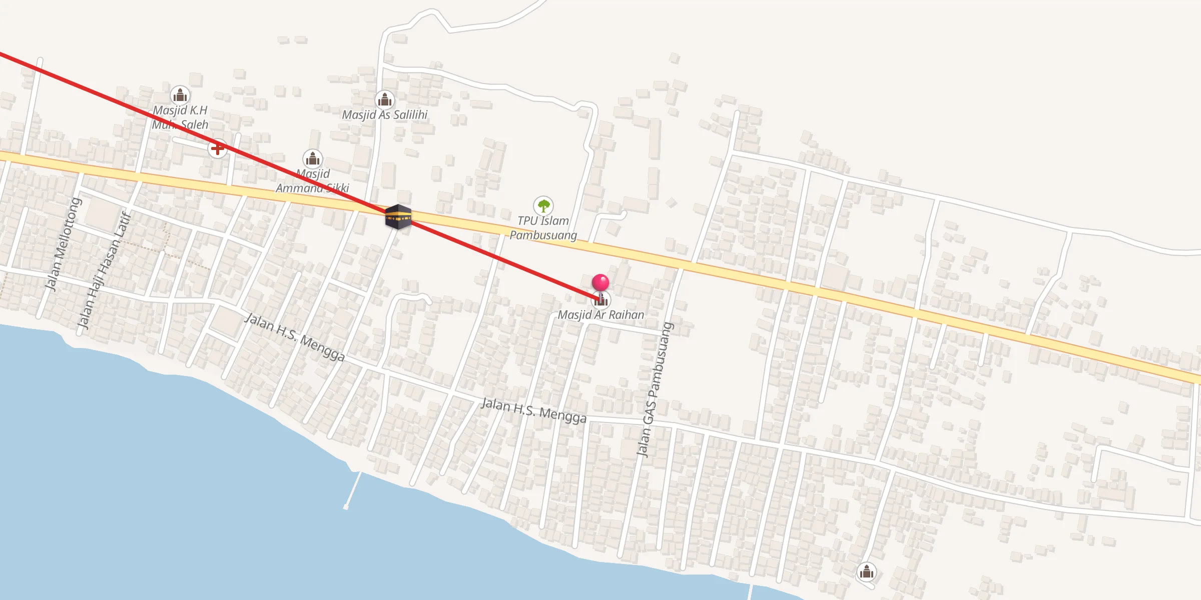 Carte de localisation : Masjid Ar Raihan