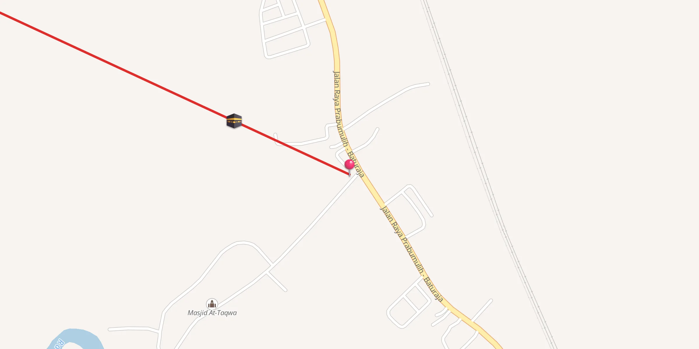 Carte de localisation : Masjid Ashabul Jannah