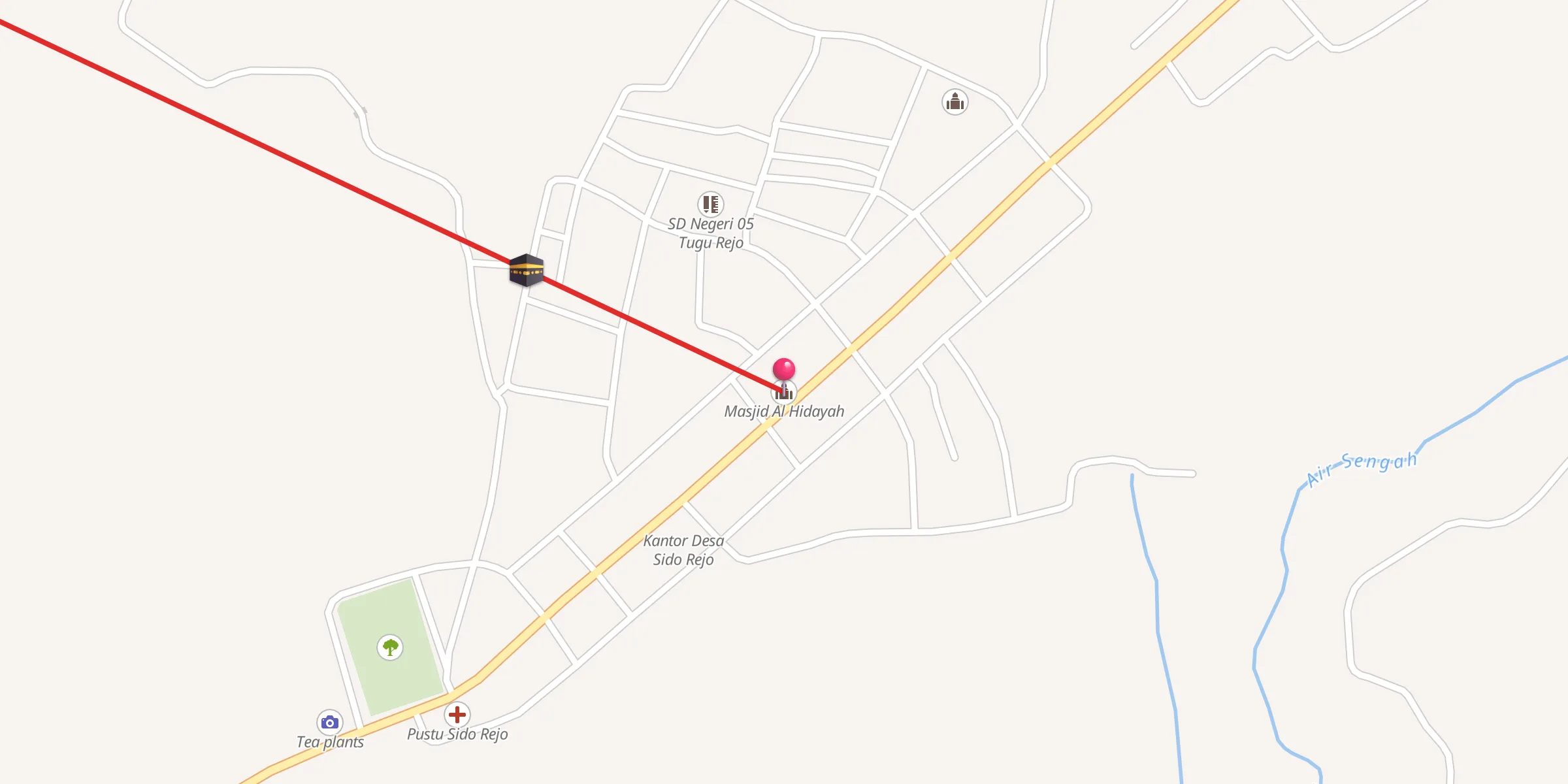 Carte de localisation : Masjid Al Hidayah