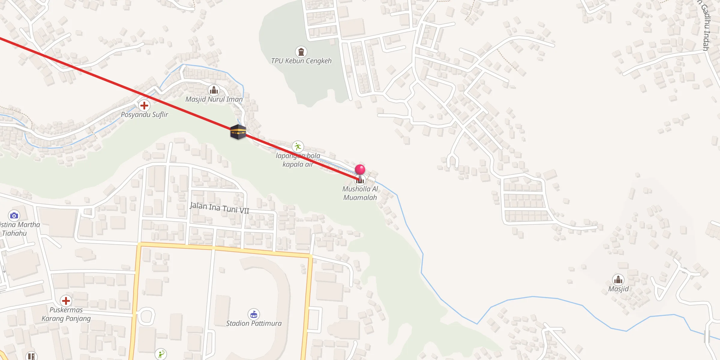 Carte de localisation : Musholla Al Muamalah