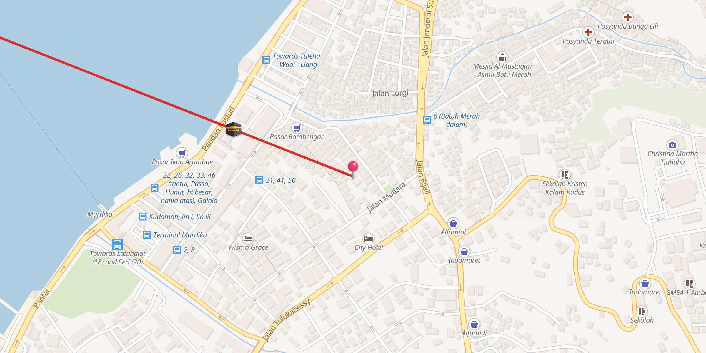 Carte de localisation : Musholla Baiturrohim