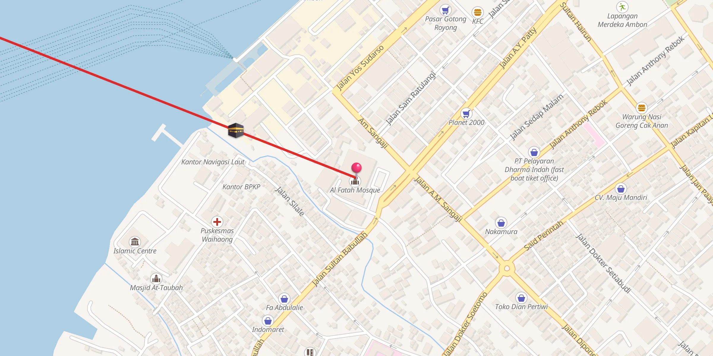 Carte de localisation : Al Fatah Mosque