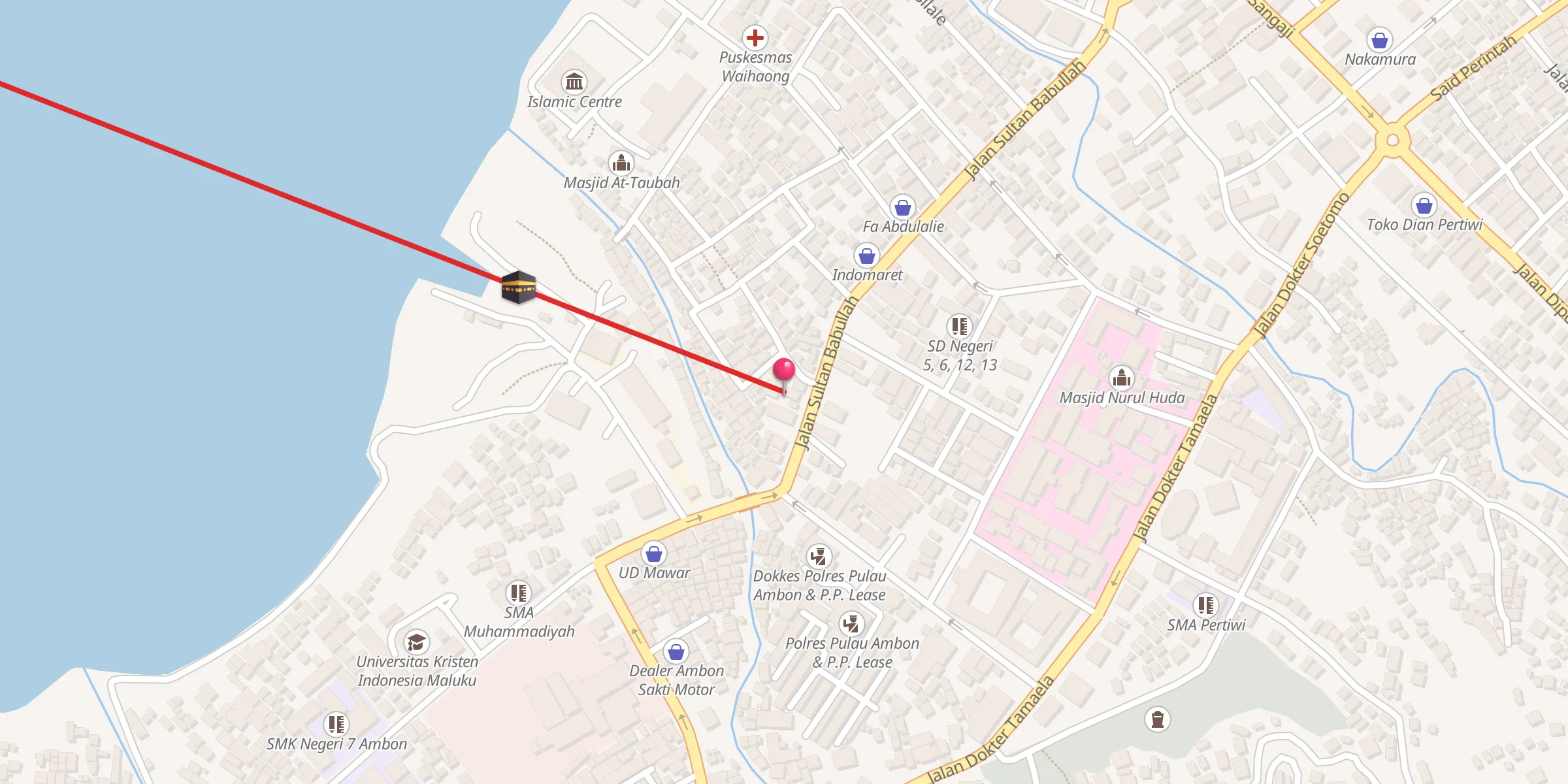 Carte de localisation : Masjid Al Falah