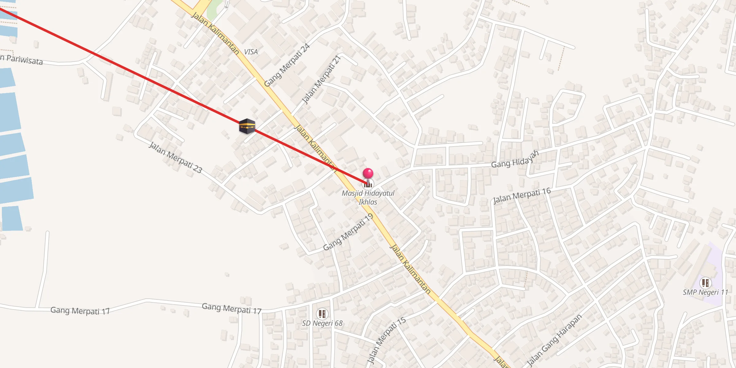 Carte de localisation : Masjid Hidayatul Ikhlas