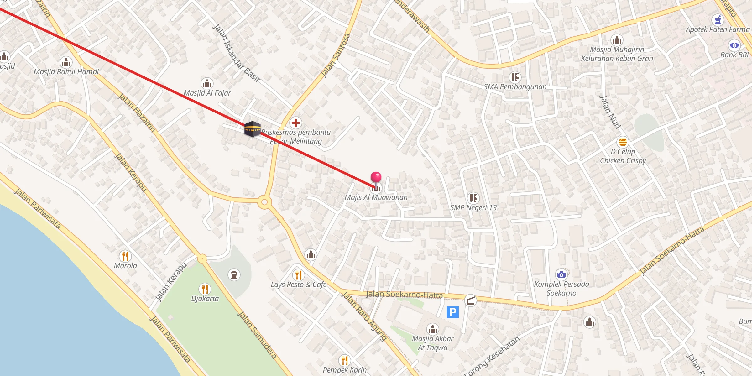 Carte de localisation : Majis Al Muawanah