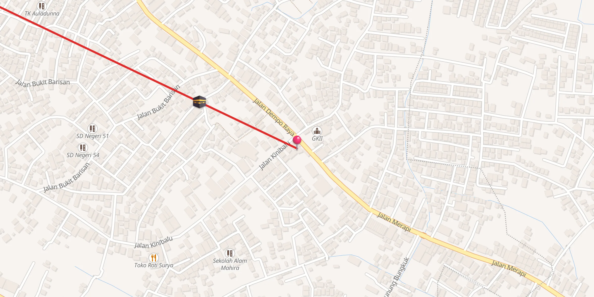 Carte de localisation : Masjid Al Istiqomah