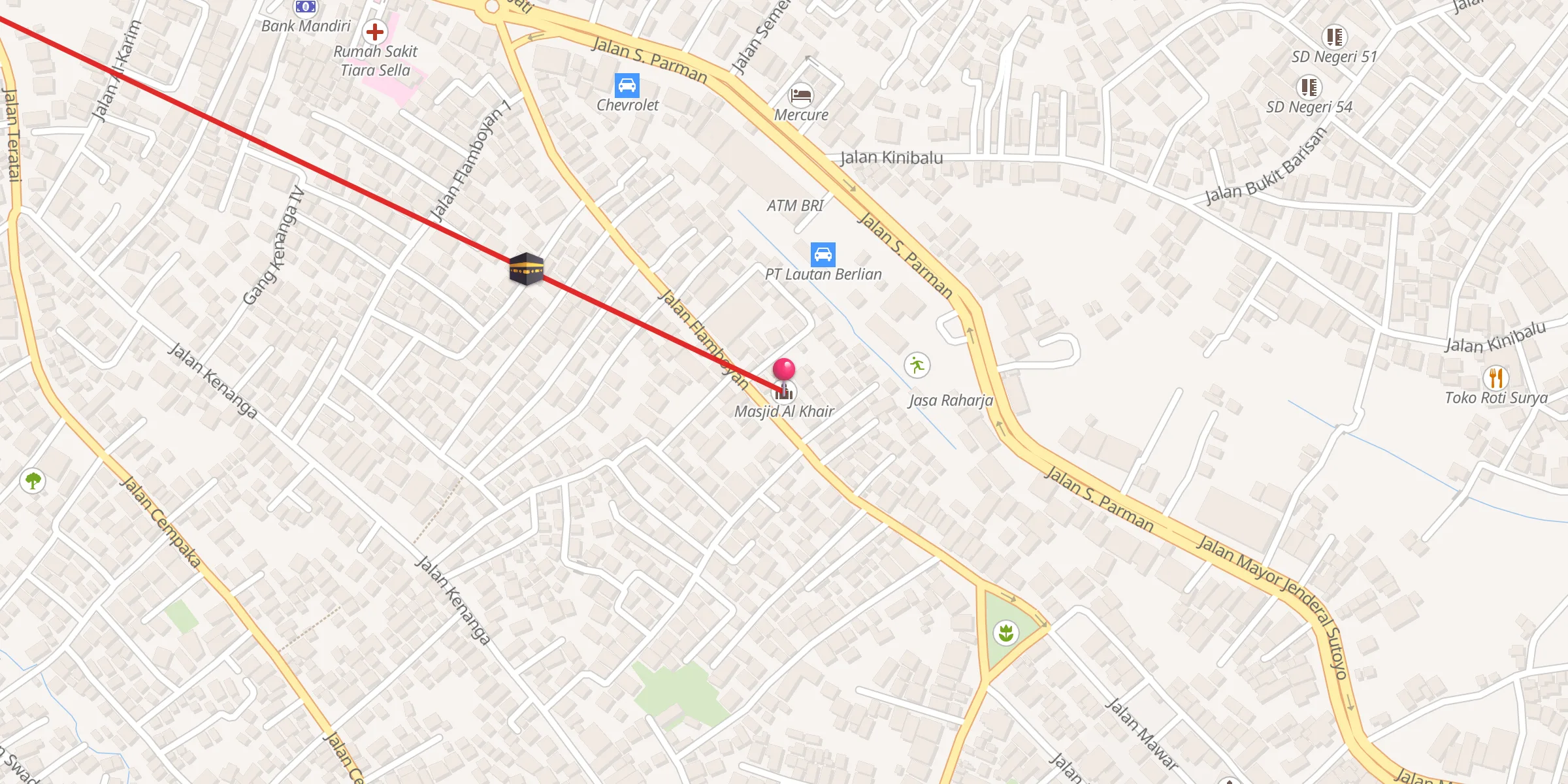 Carte de localisation : Masjid Al Khair