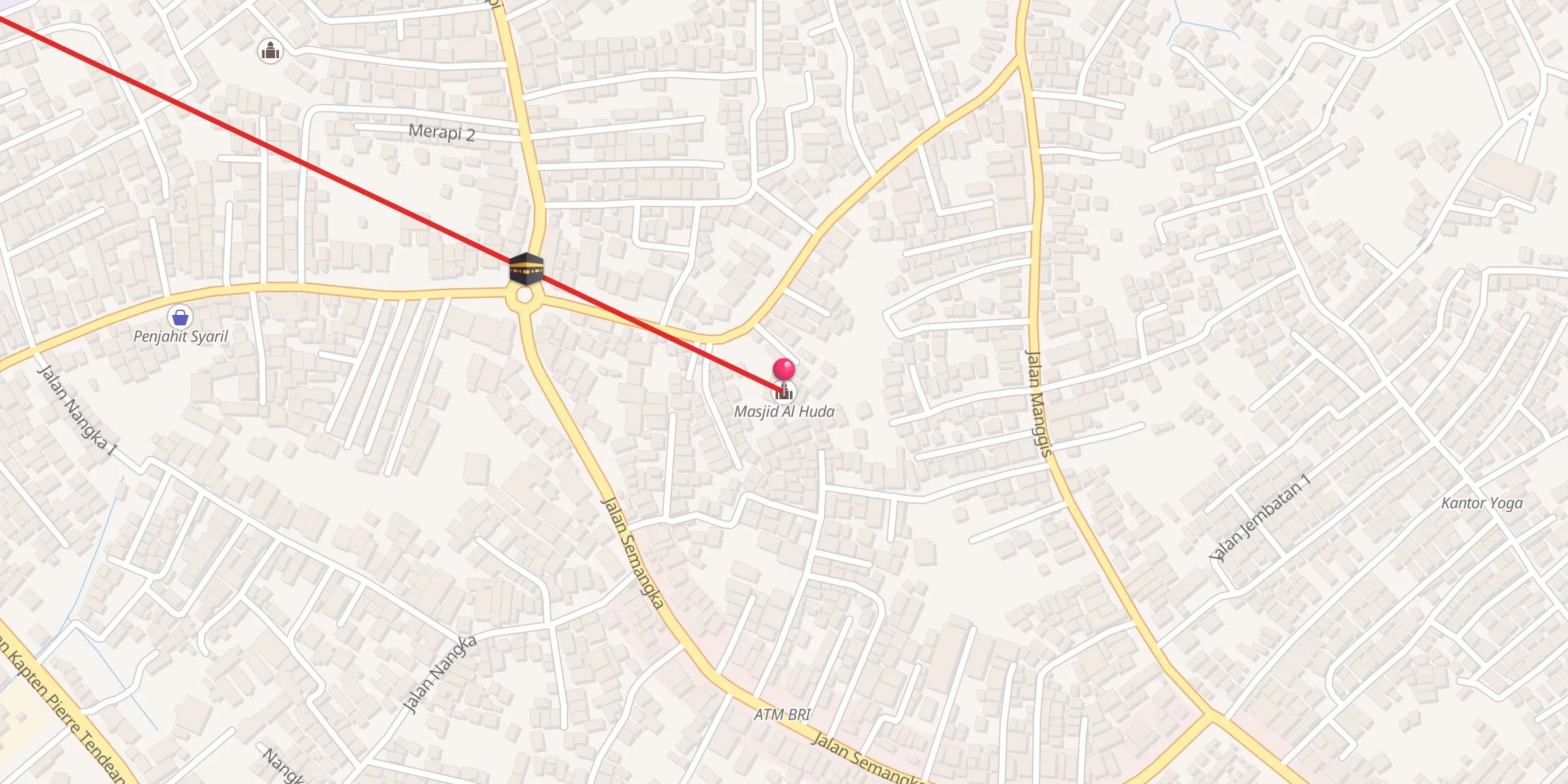 Carte de localisation : Masjid Al Huda