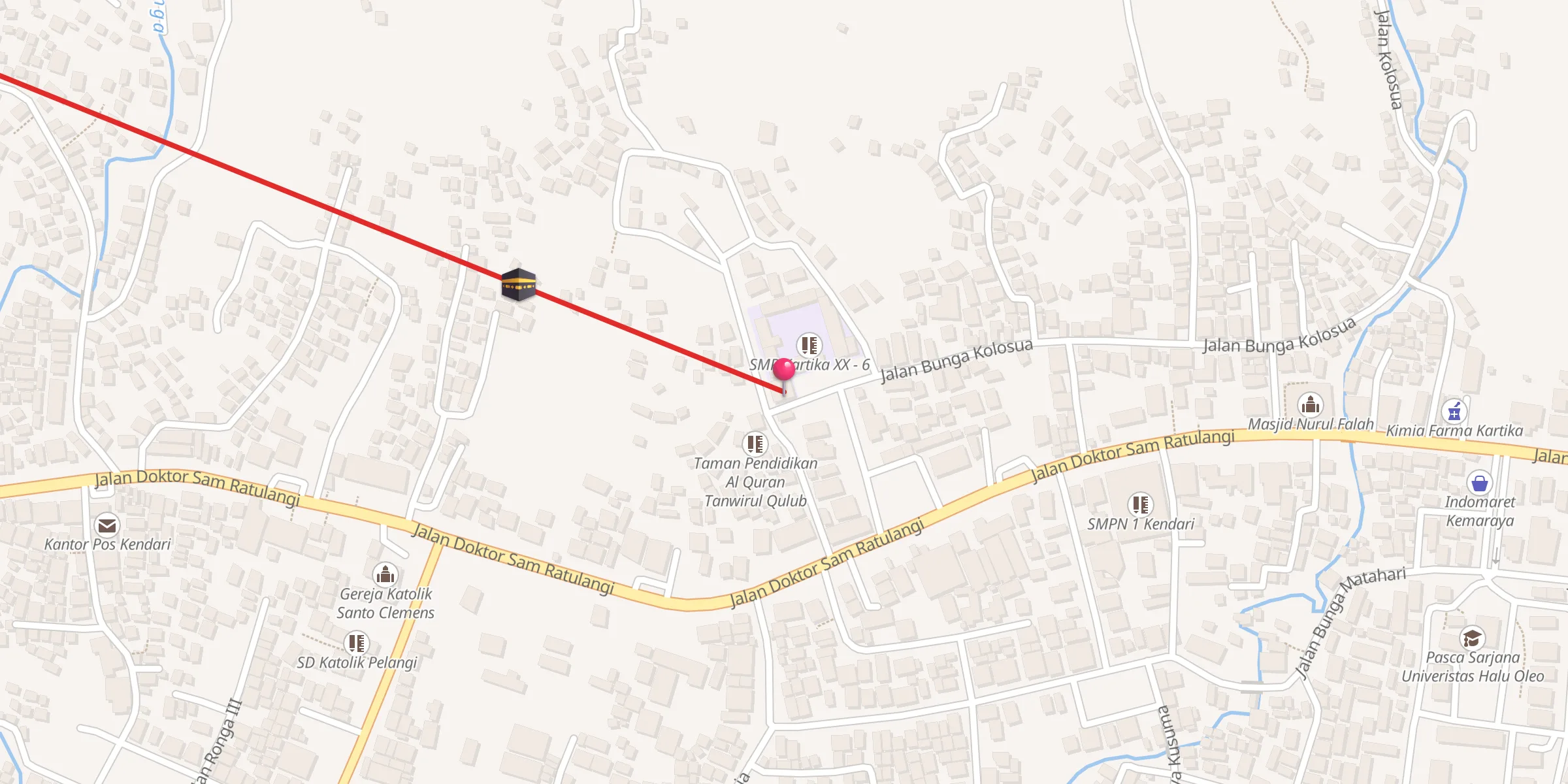 Carte de localisation : Masjid Al Mukhlishin Kemaraya