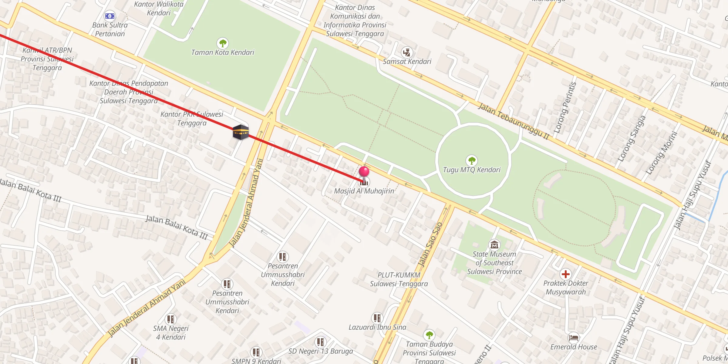 Carte de localisation : Masjid Al Muhajirin