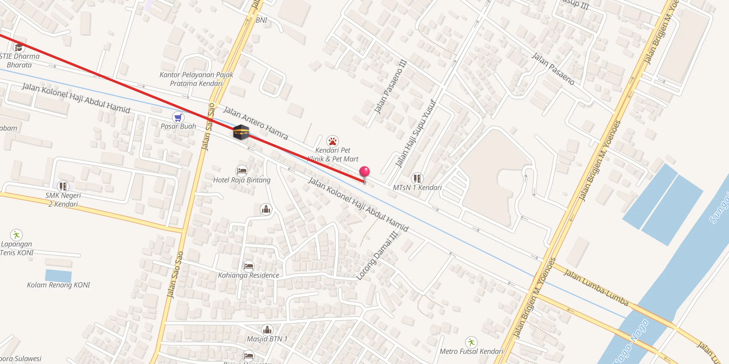 Carte de localisation : Masjid Al Istiqomah