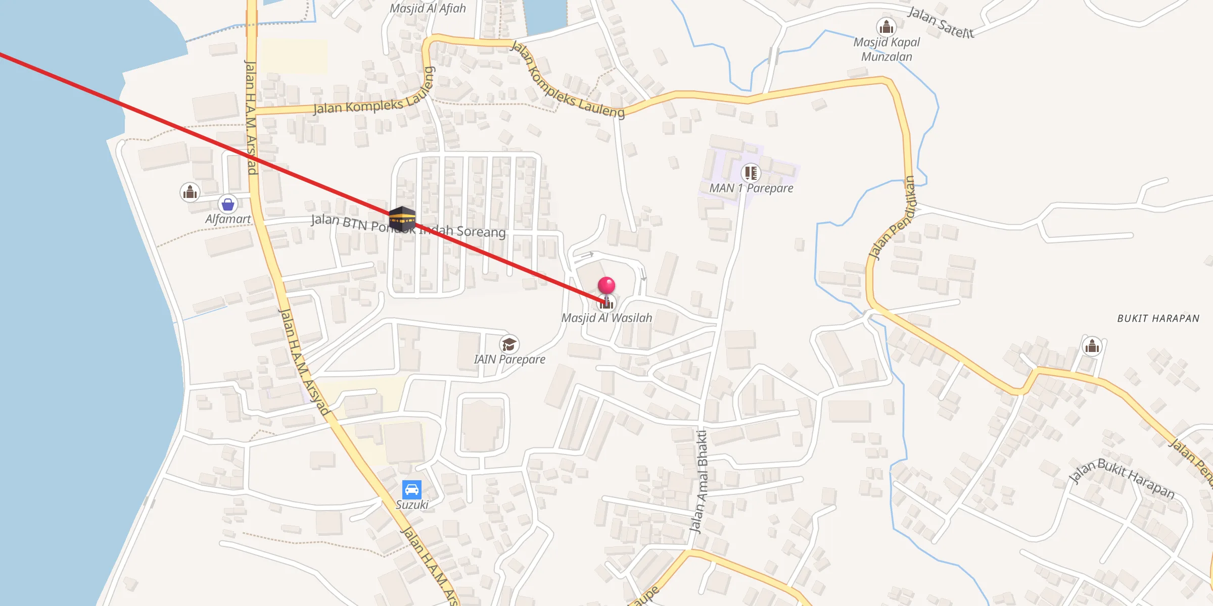 Carte de localisation : Masjid Al Wasilah