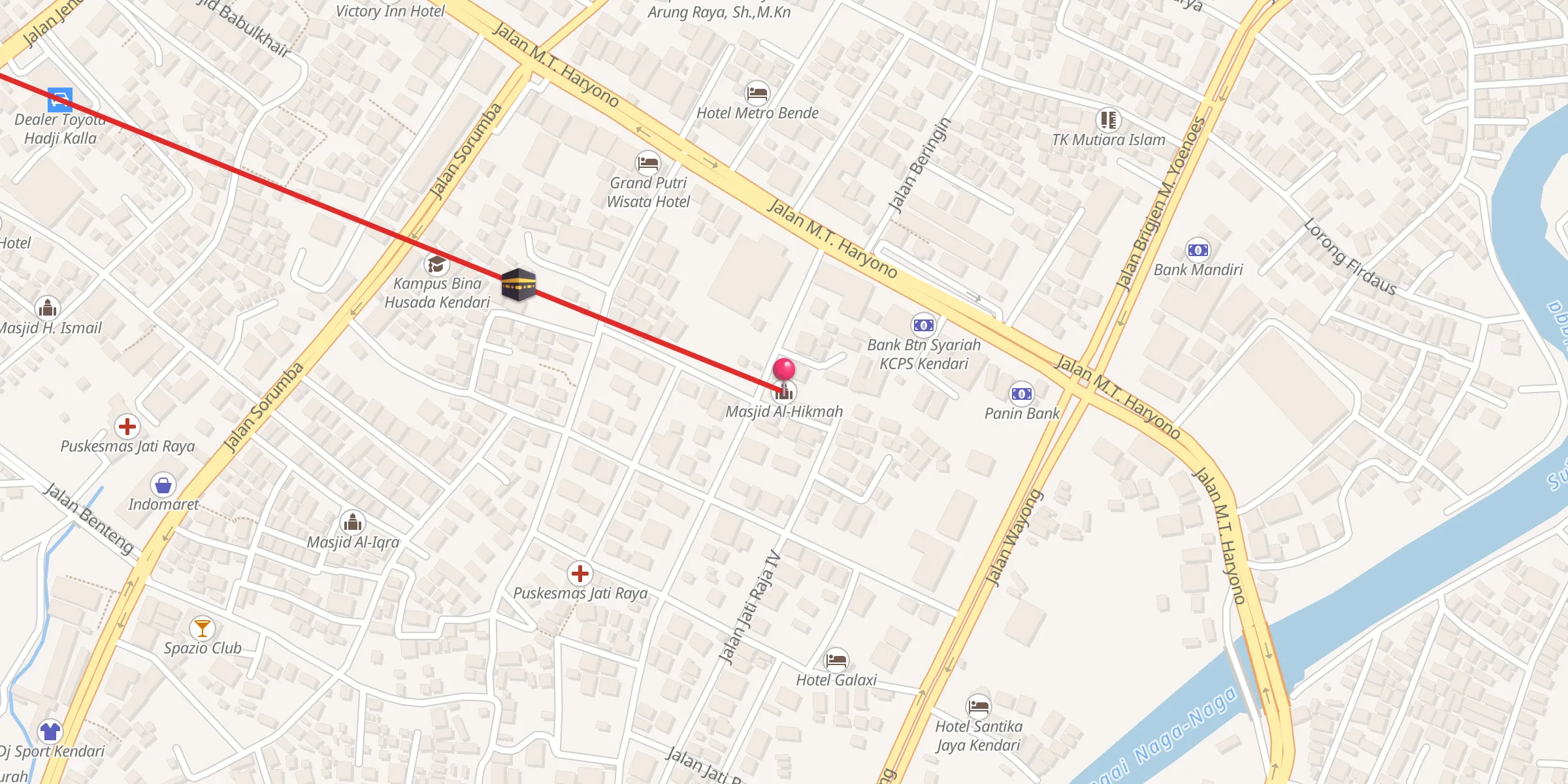 Carte de localisation : Masjid Al-Hikmah