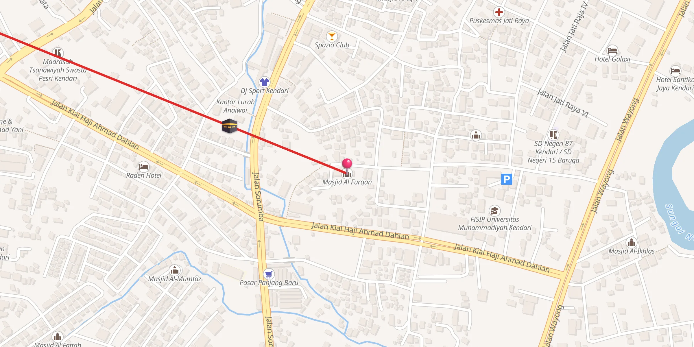 Carte de localisation : Masjid Al Furqan