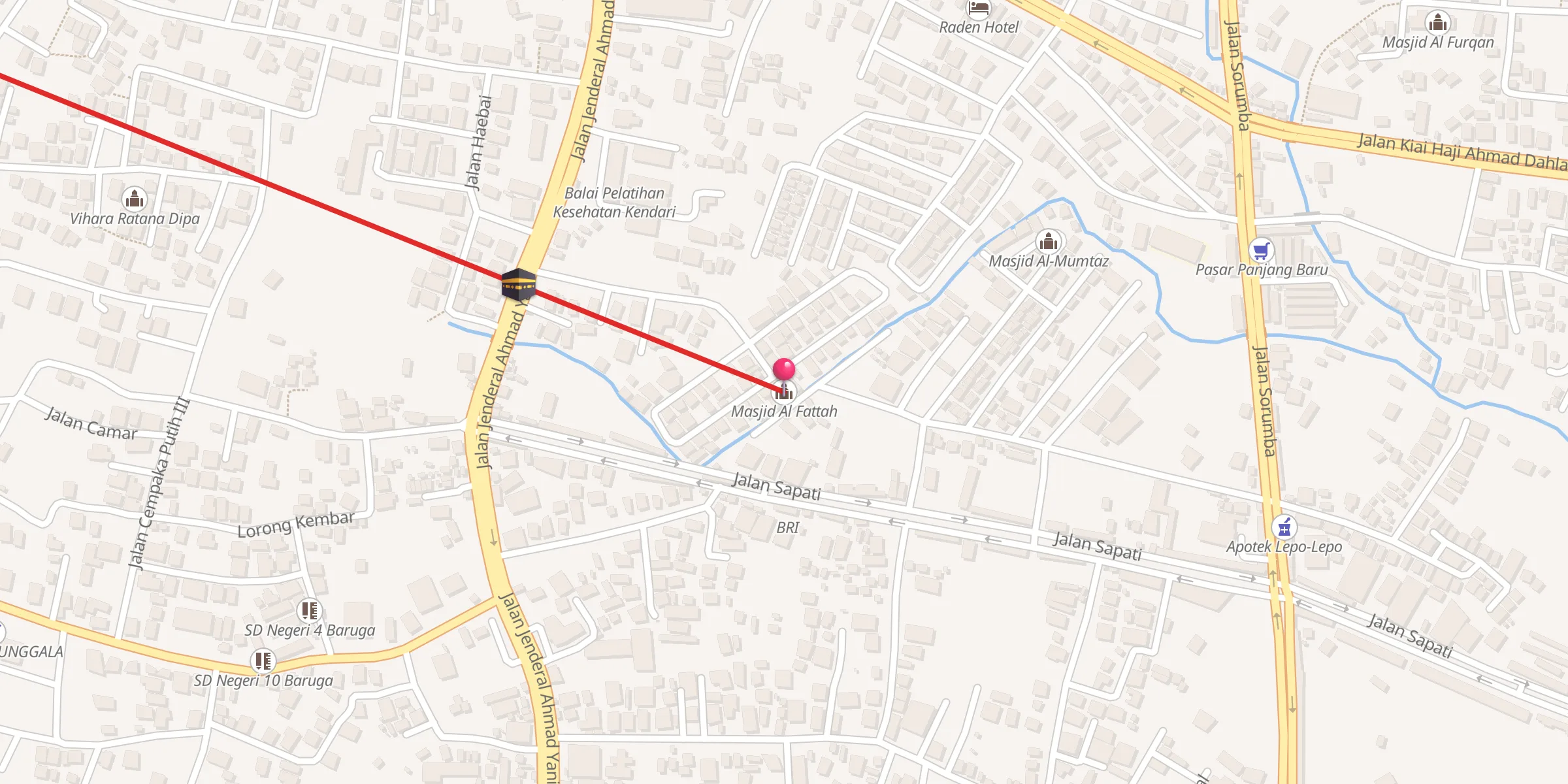 Carte de localisation : Masjid Al Fattah