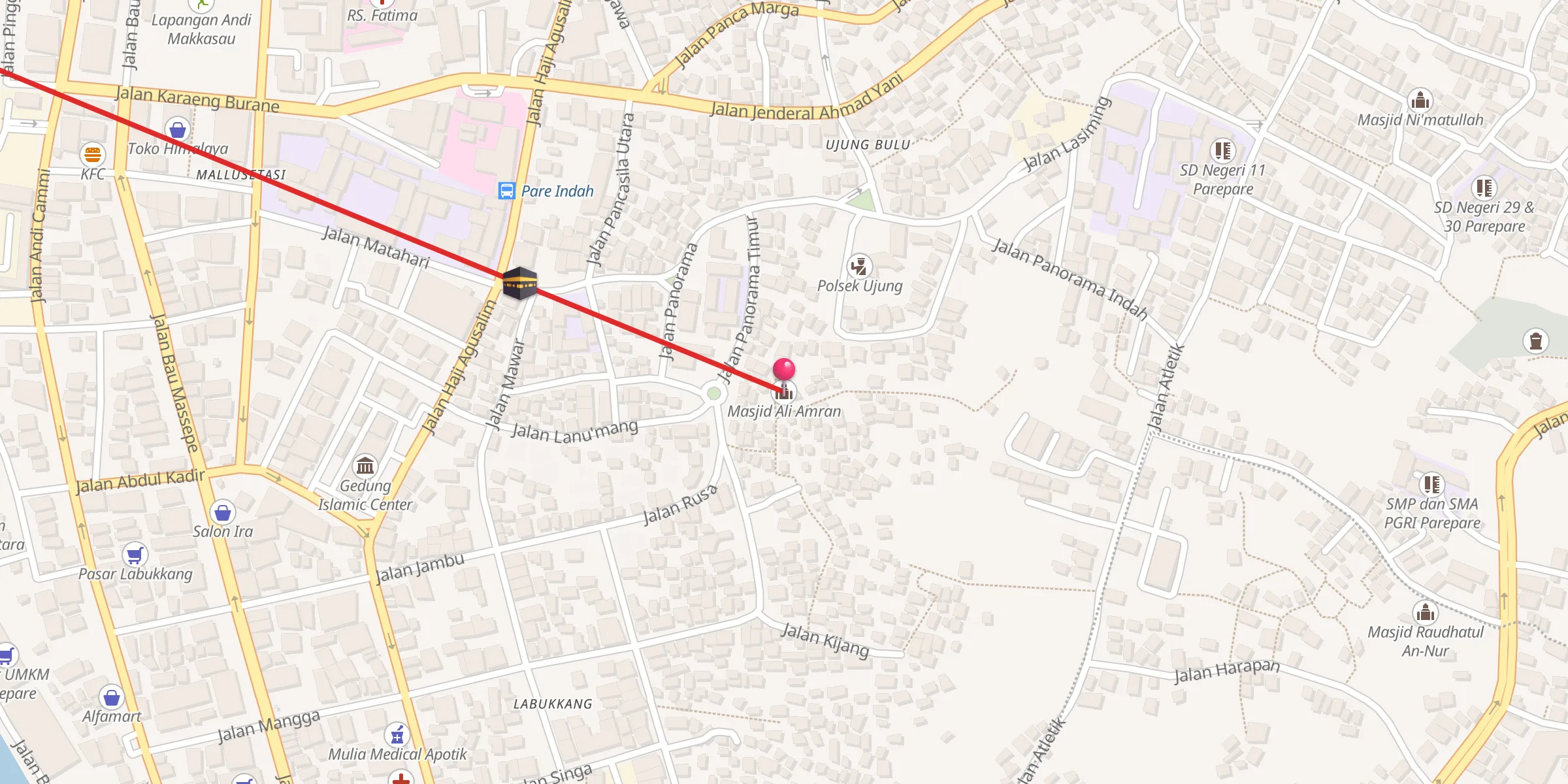 Carte de localisation : Masjid Ali Amran
