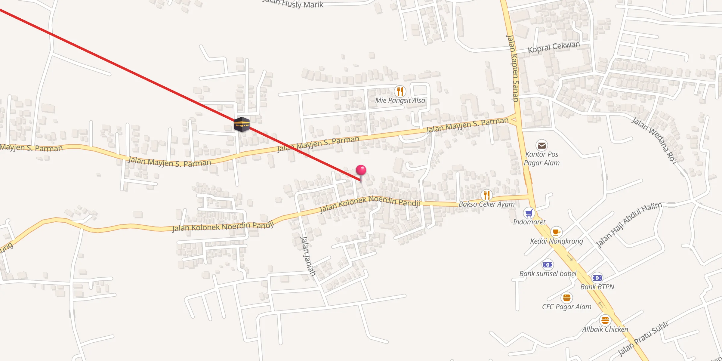 Carte de localisation : Masjdi Baitul Jannah