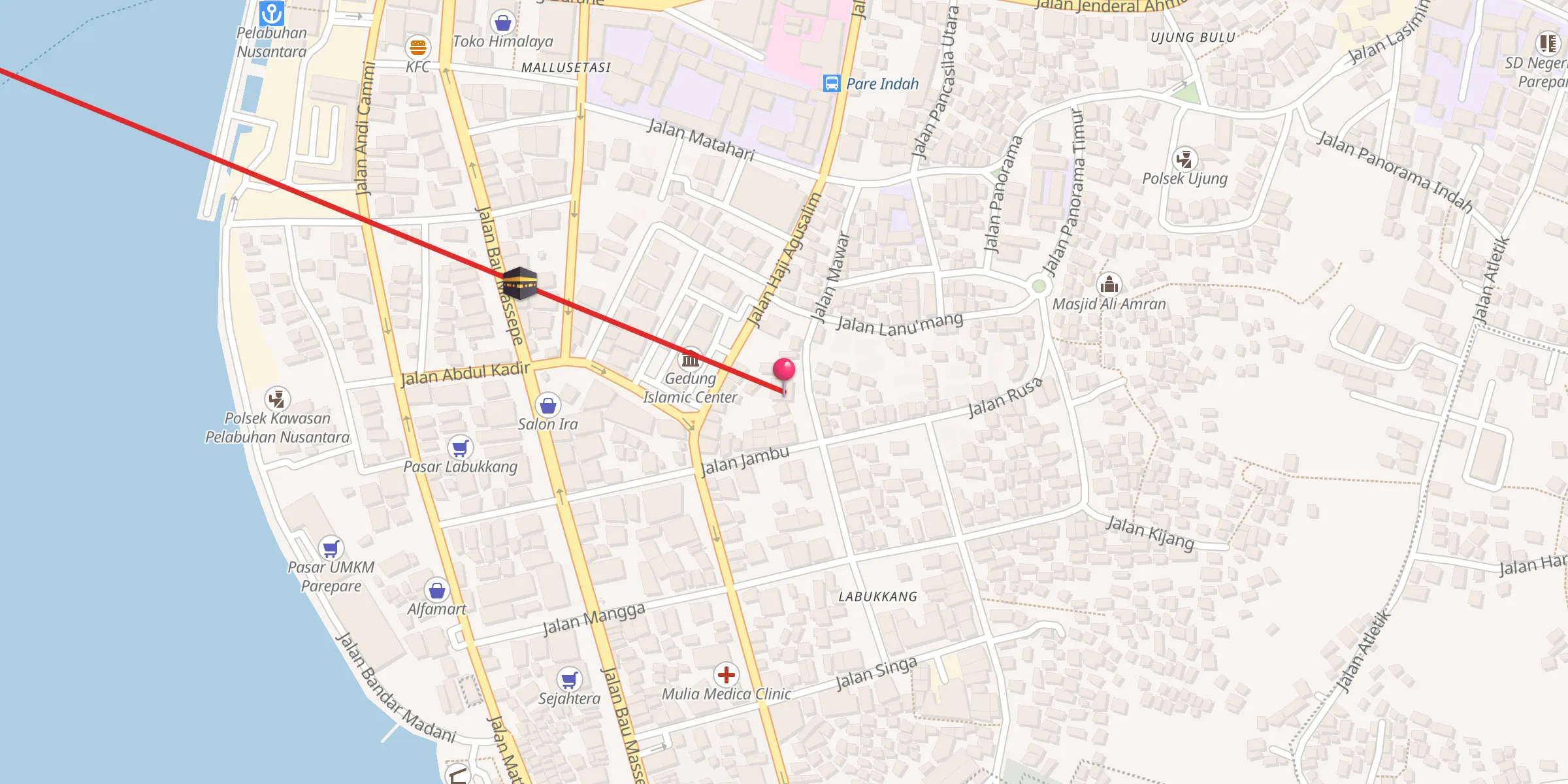 Carte de localisation : Masjid Al Ittihad