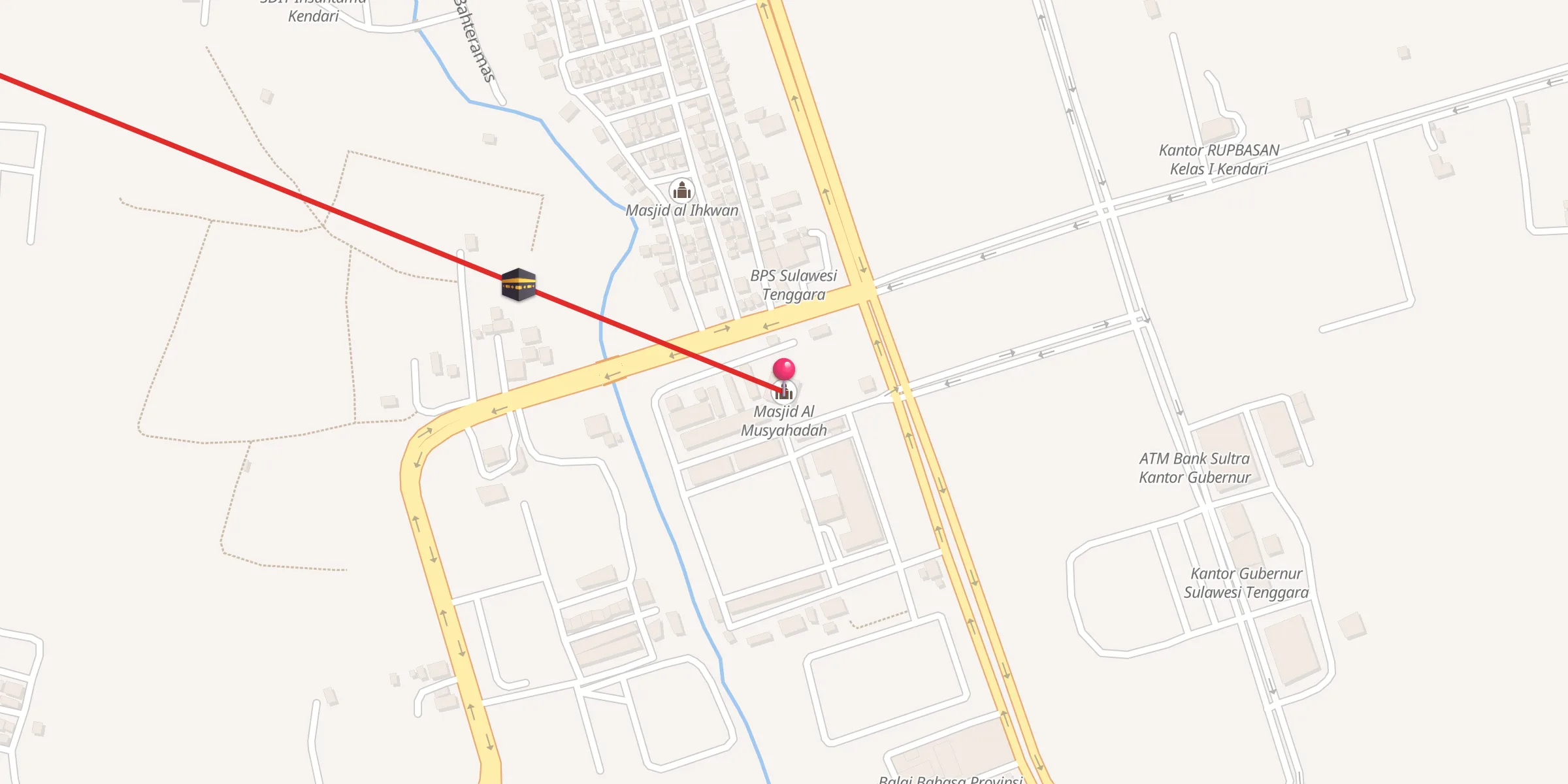 Carte de localisation : Masjid Al Musyahadah