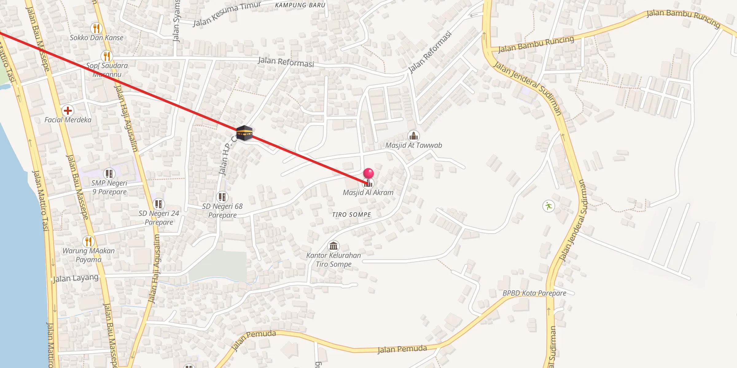 Carte de localisation : Masjid Al Akram