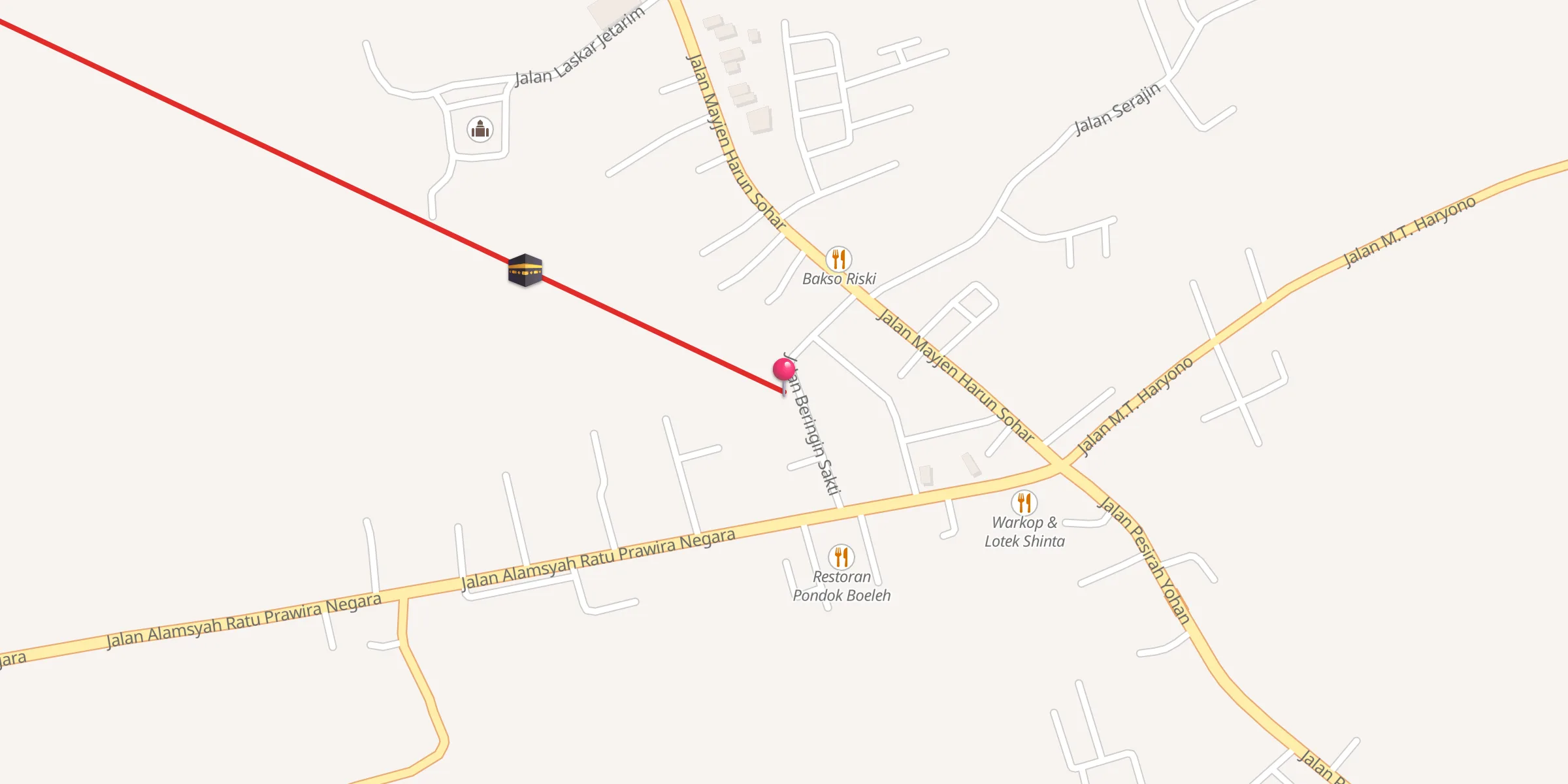 Carte de localisation : Masjid Istiqomah