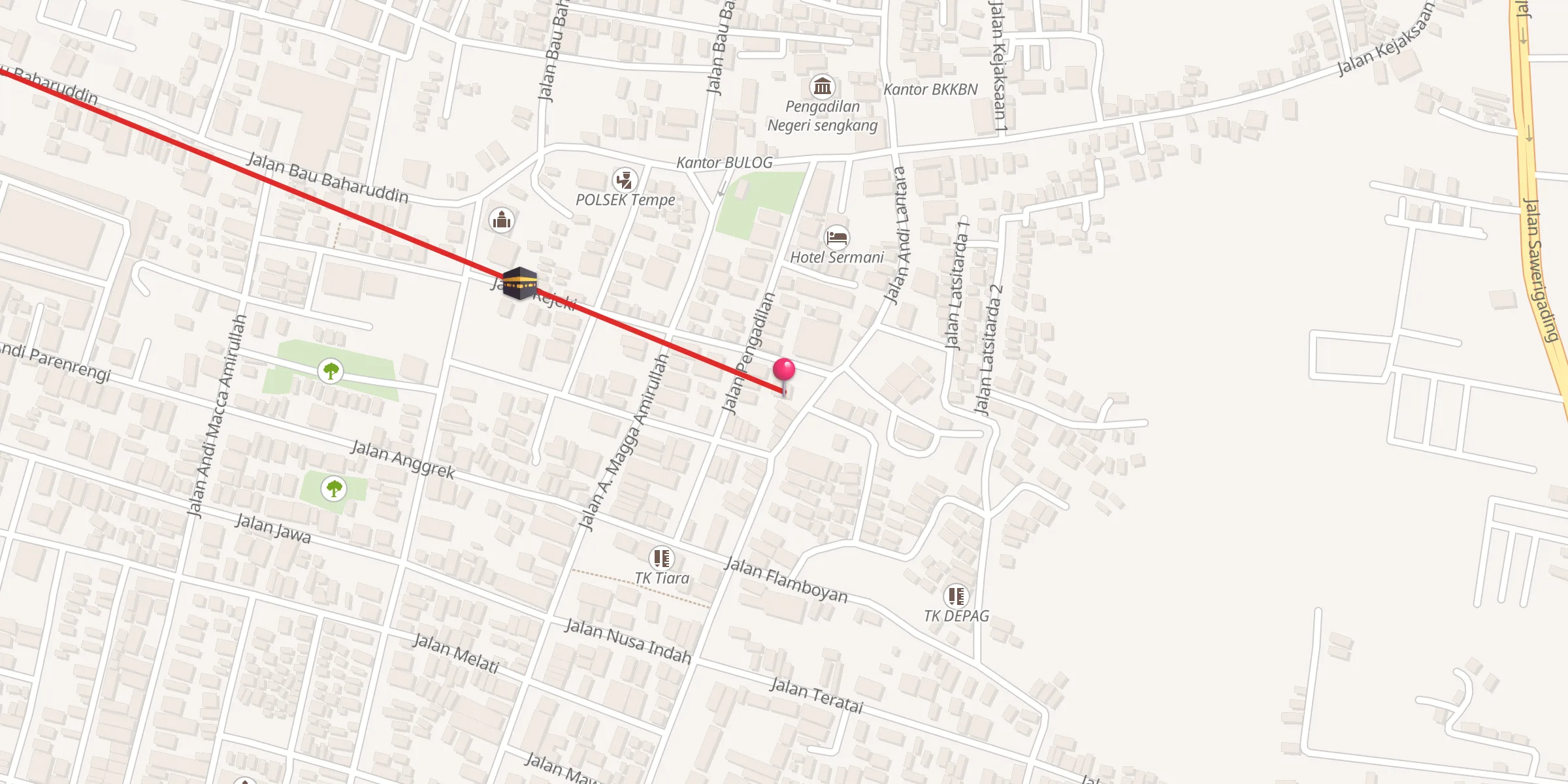 Carte de localisation : MASJID LAILATUL QADRI