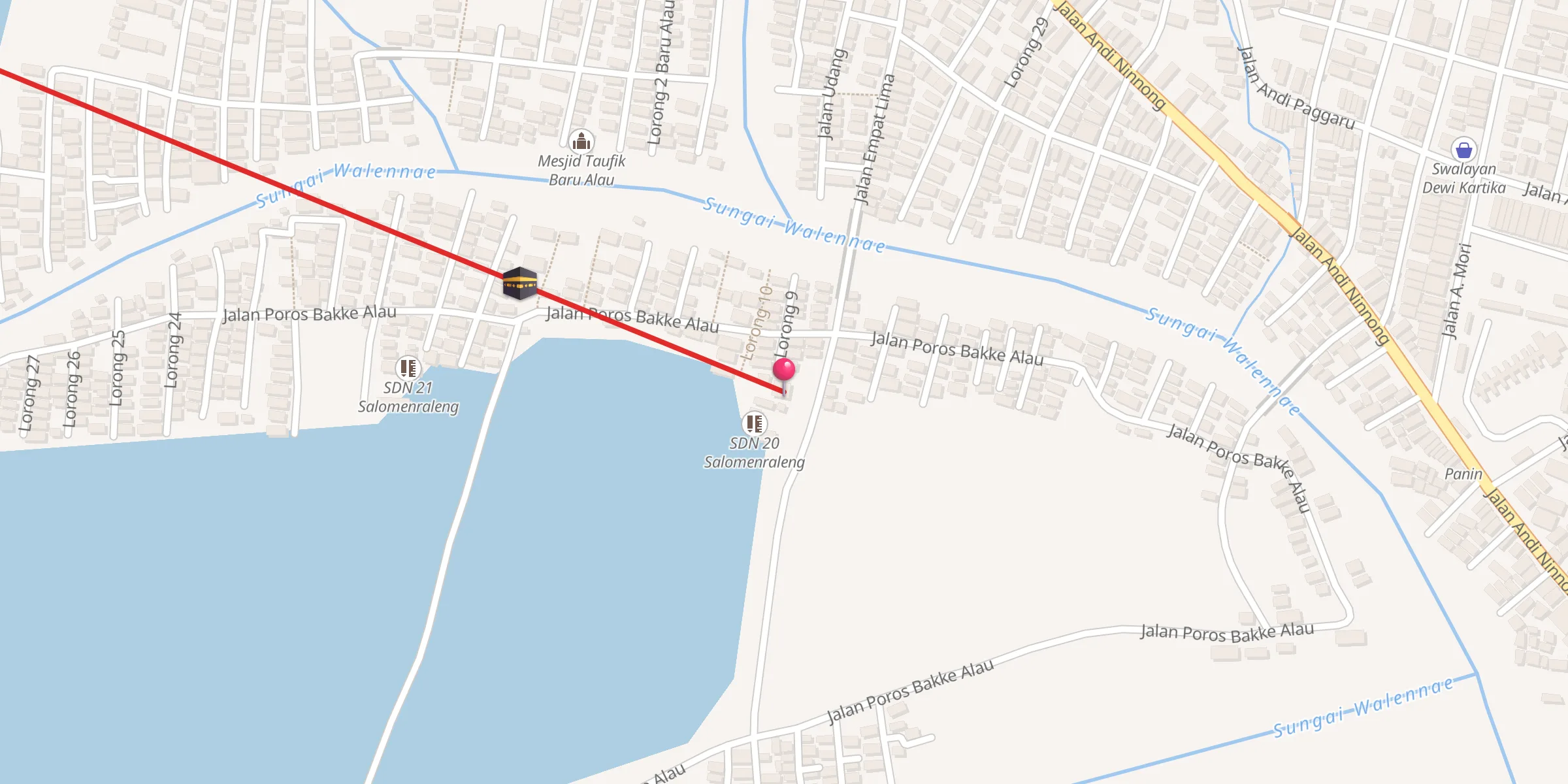 Carte de localisation : Mesjid Nurur Rahma