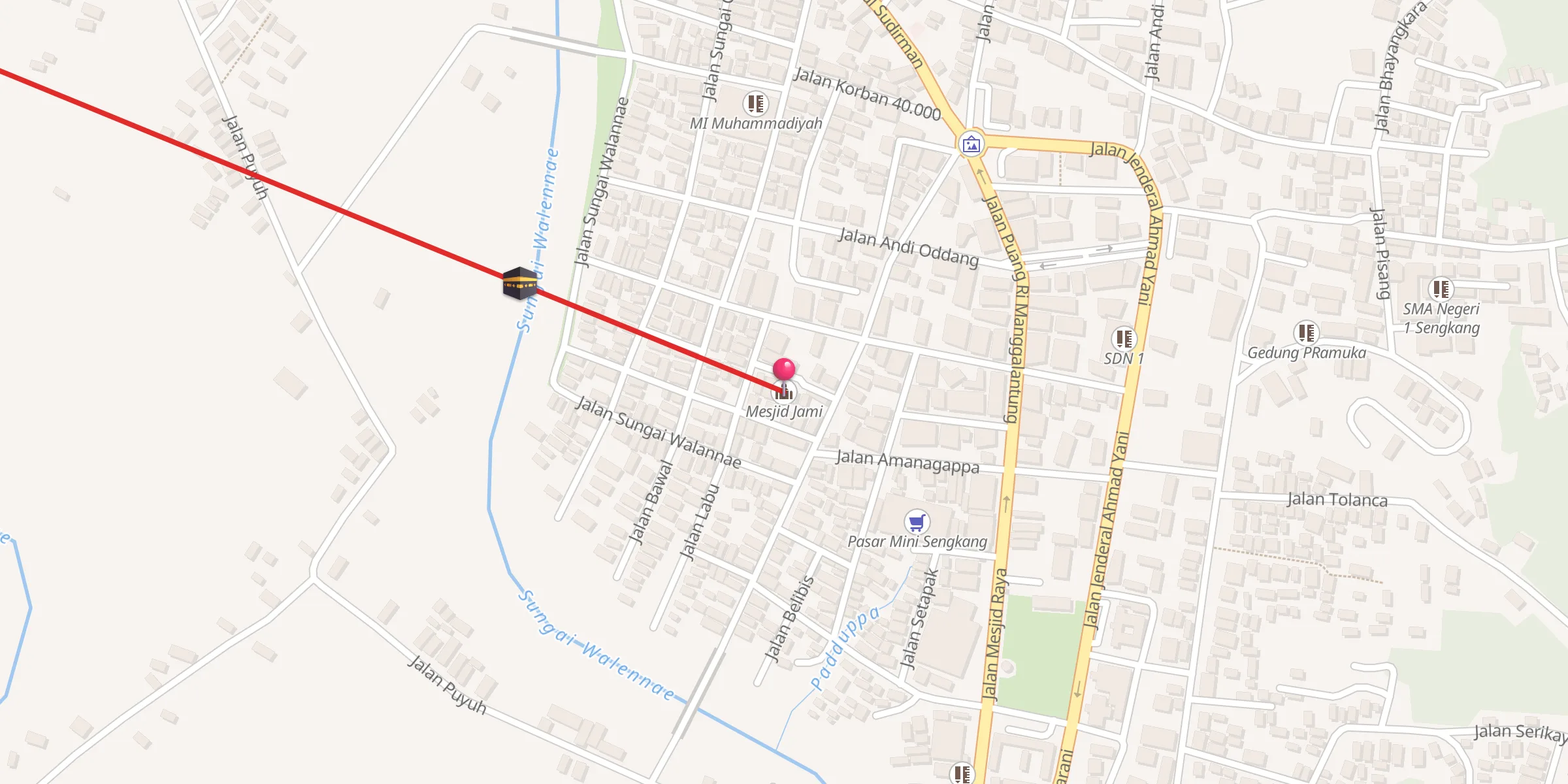 Carte de localisation : Mesjid Jami