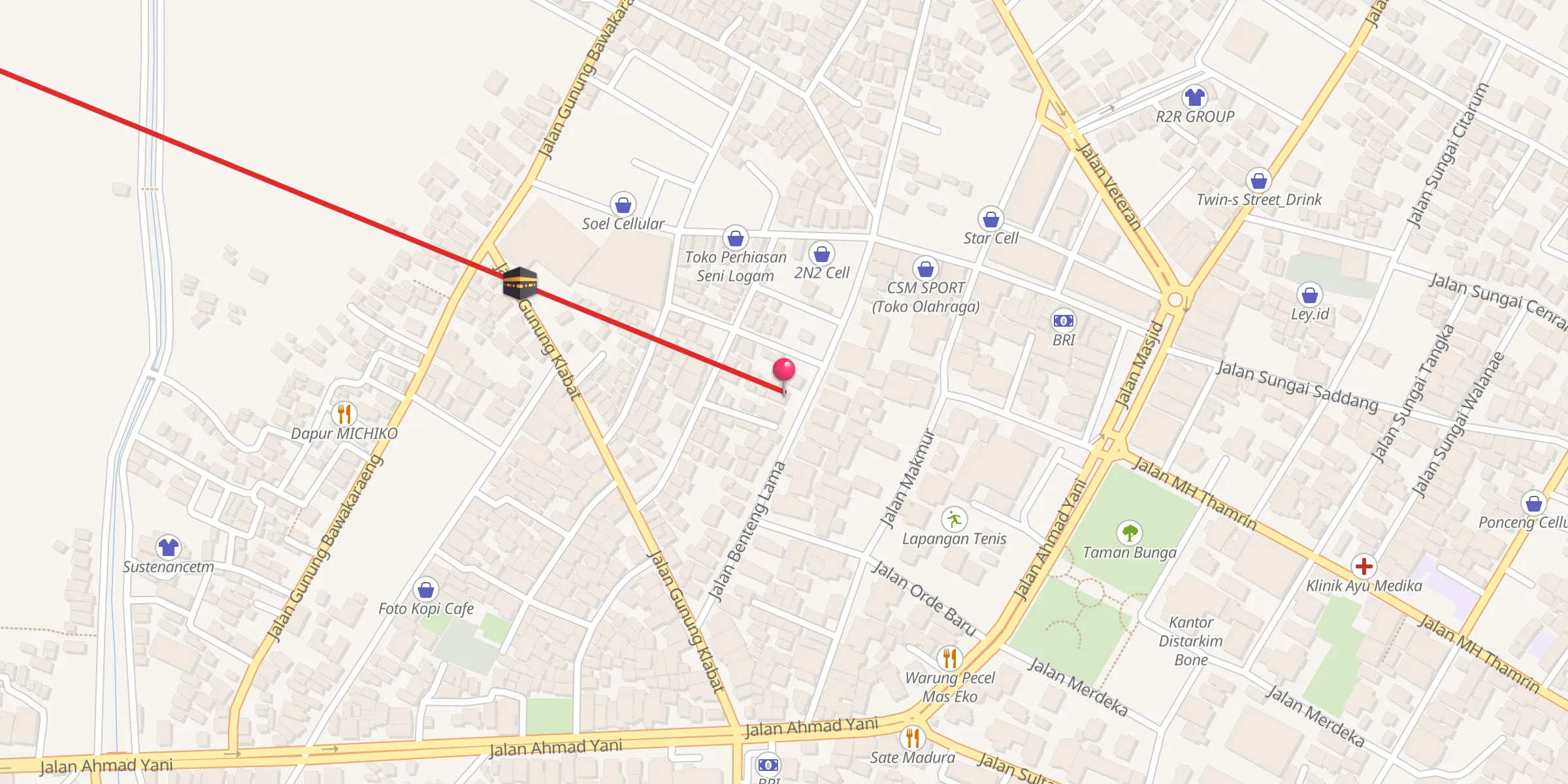 Carte de localisation : Masjid Darul Rasjid