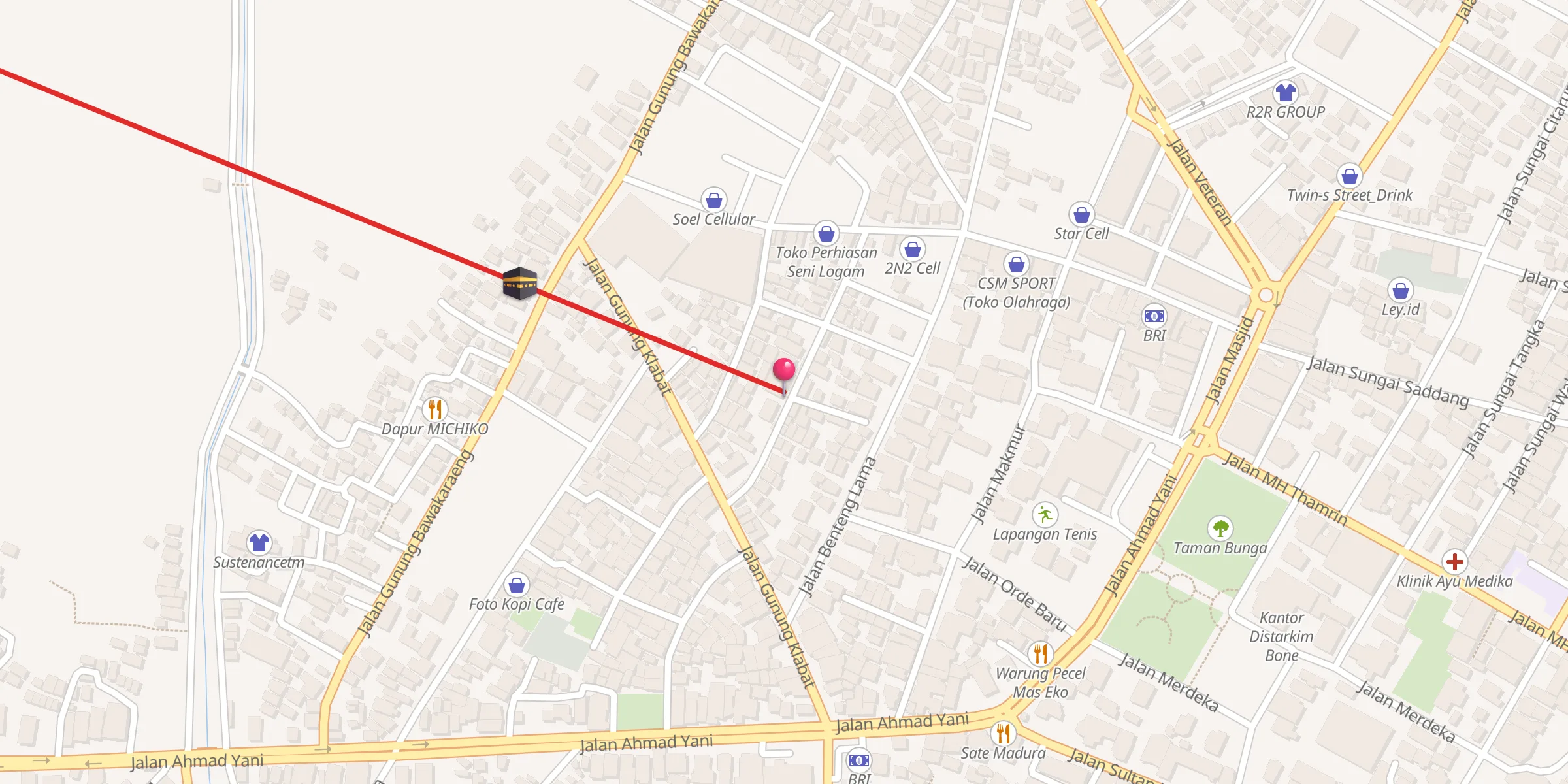 Carte de localisation : Masjid Nurul Yaqin