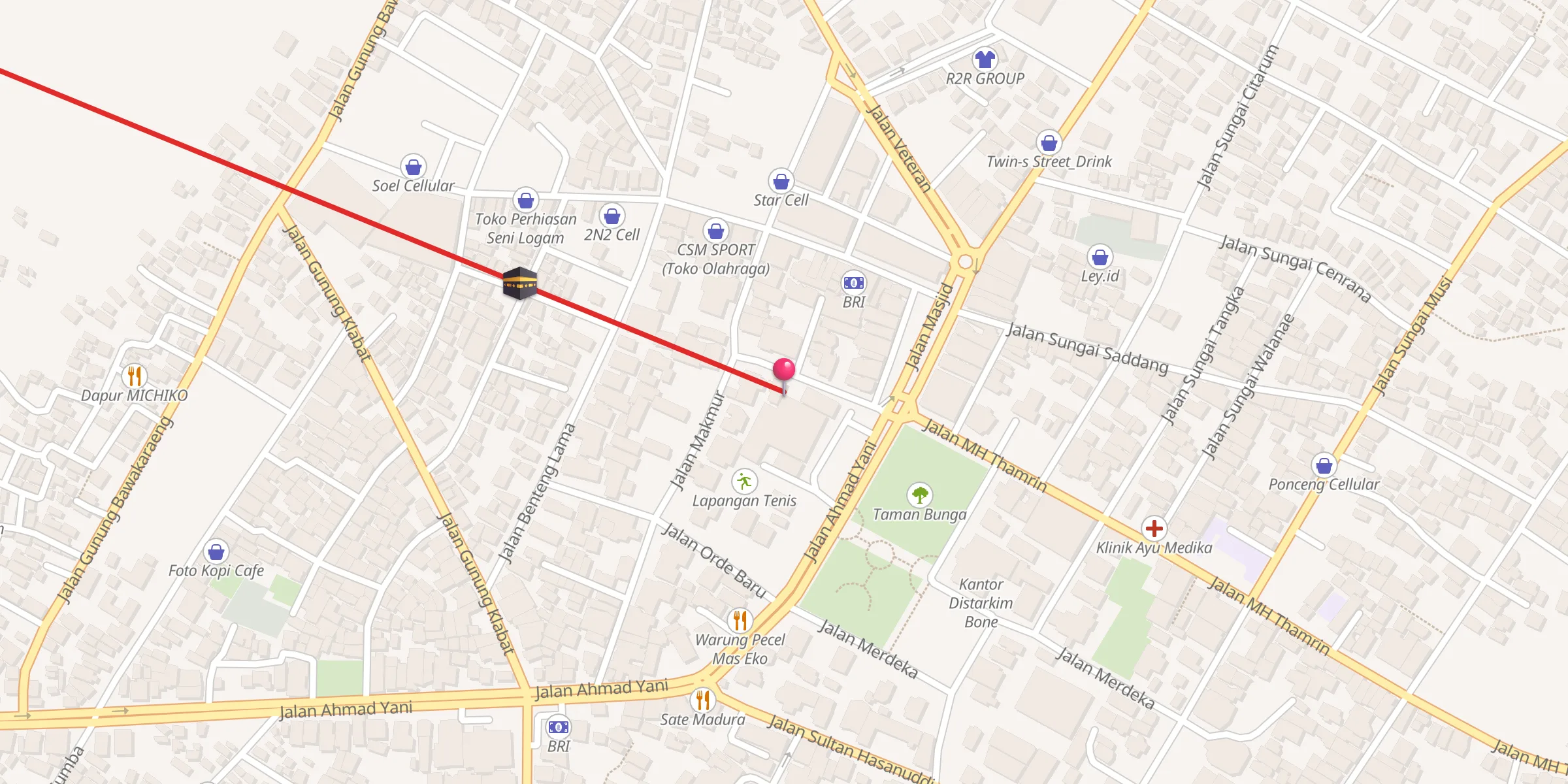 Carte de localisation : Masjid Nurul Mujaddidin