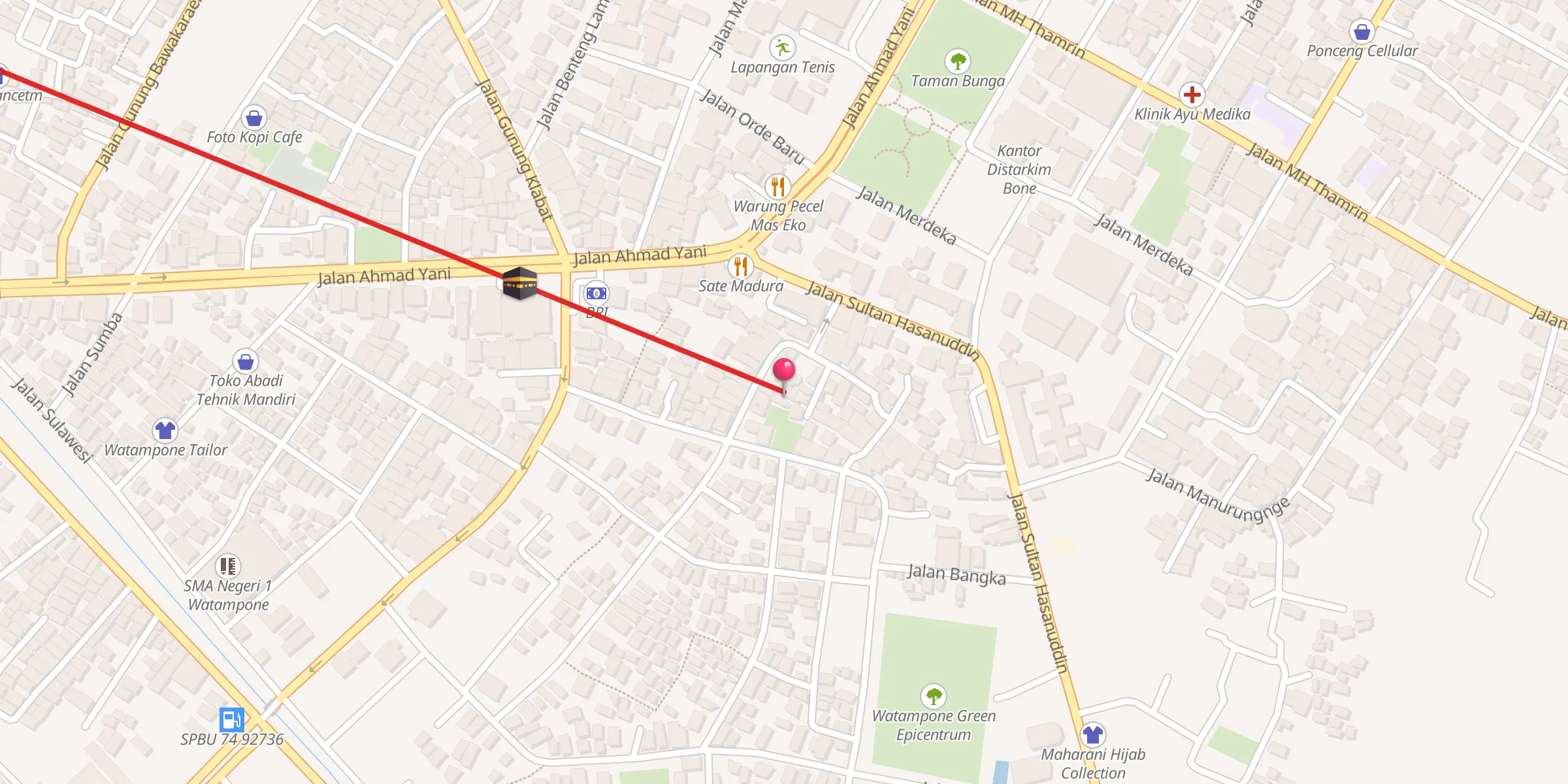 Carte de localisation : Masjid Nurul Falah