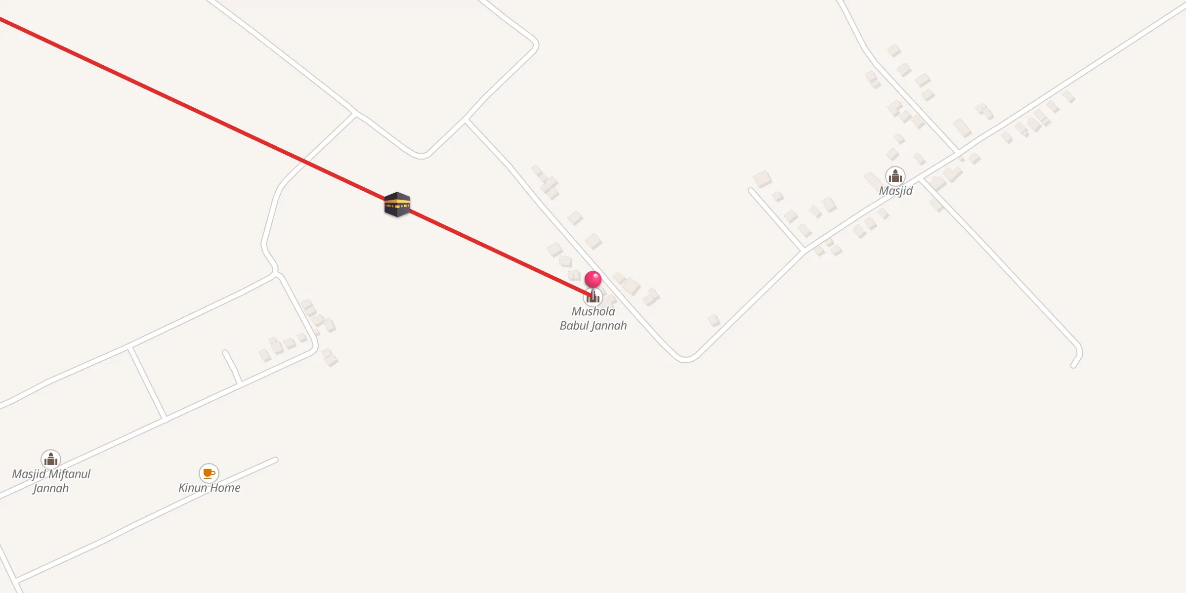Carte de localisation : Mushola Babul Jannah
