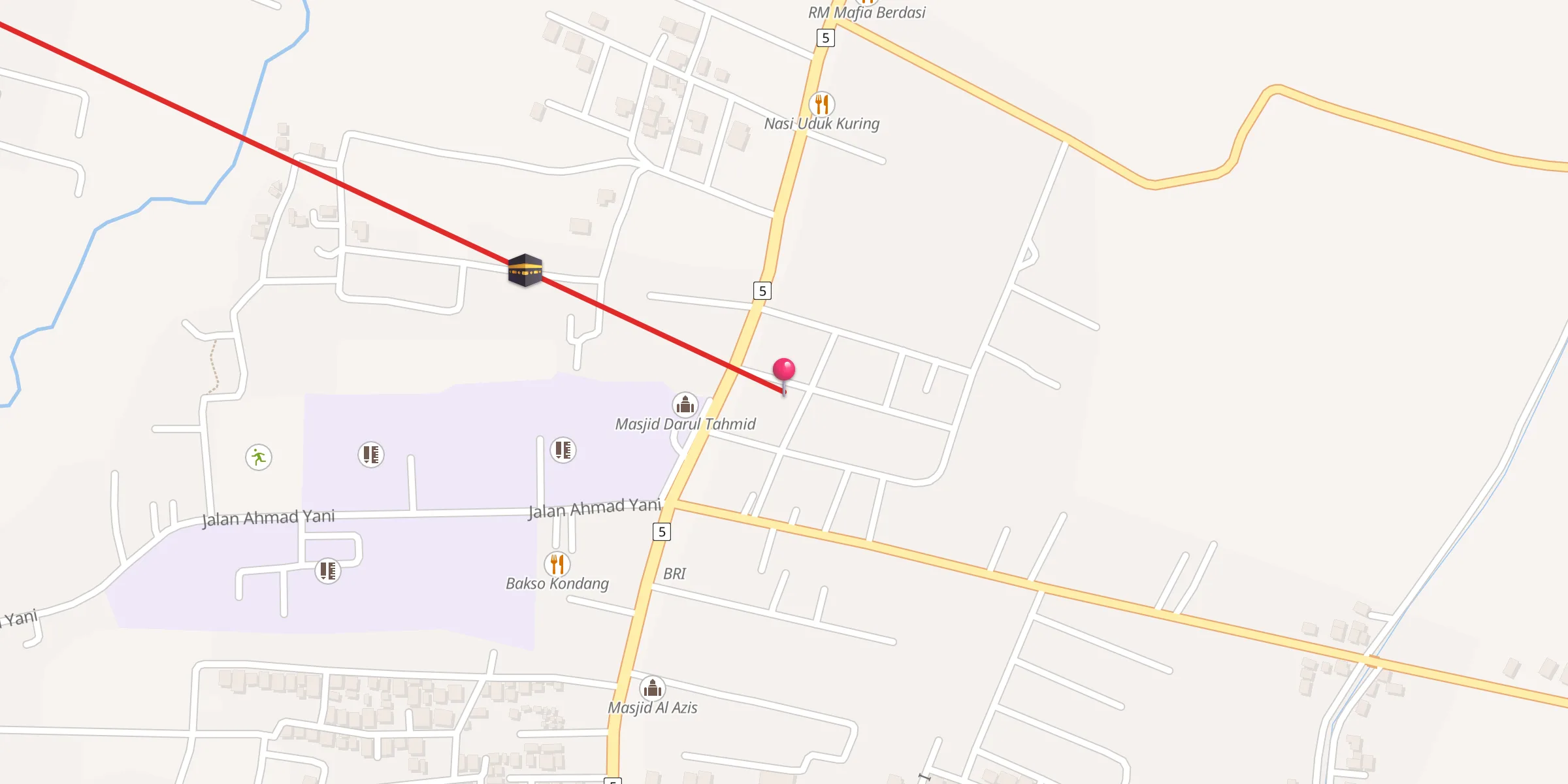 Carte de localisation : Masjid Al Hidayah