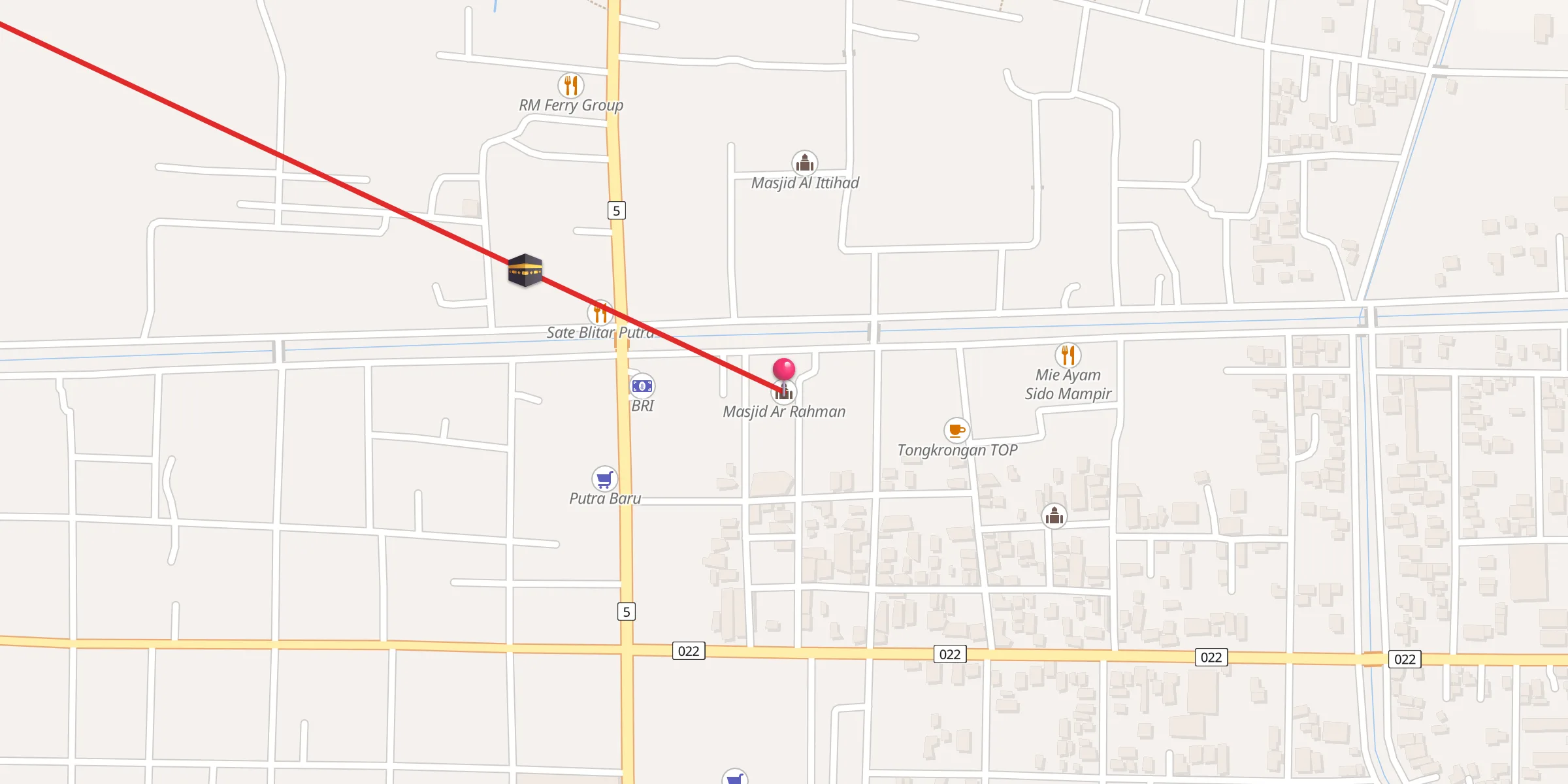 Carte de localisation : Masjid Ar Rahman