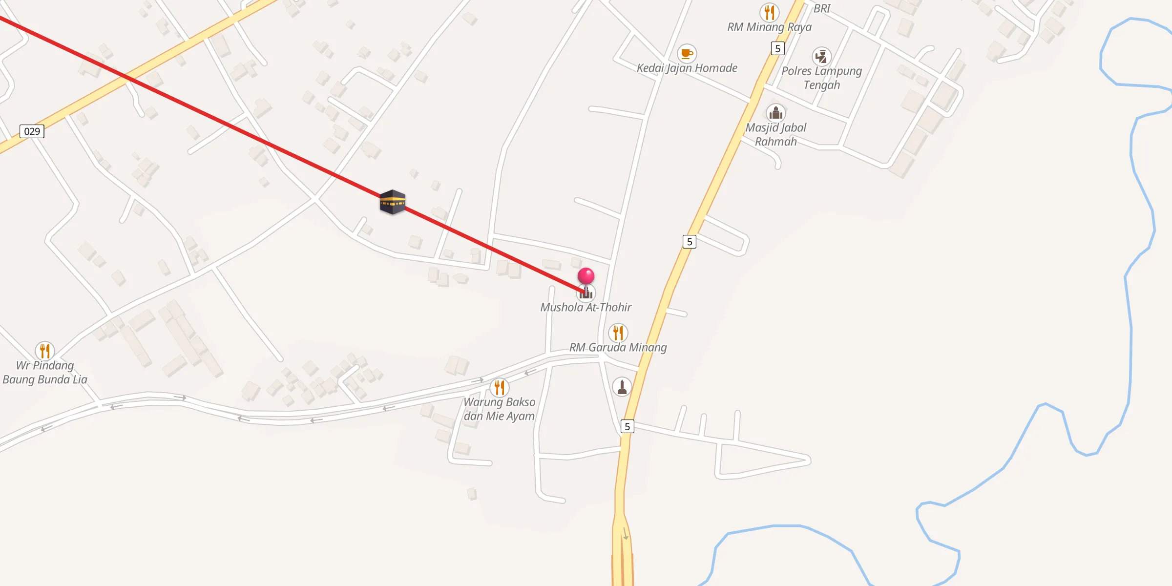 Carte de localisation : Mushola At-Thohir