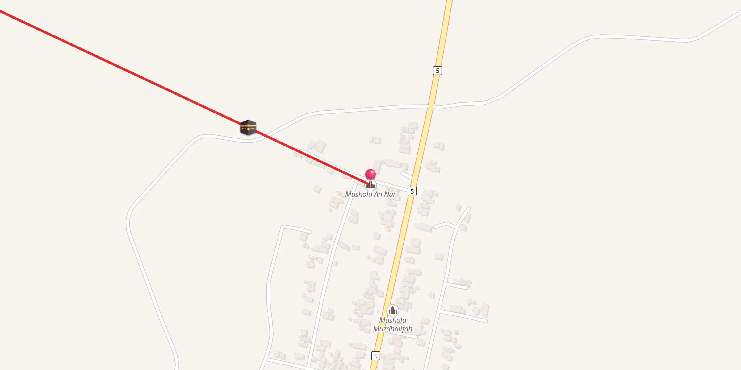 Carte de localisation : Mushola An Nur