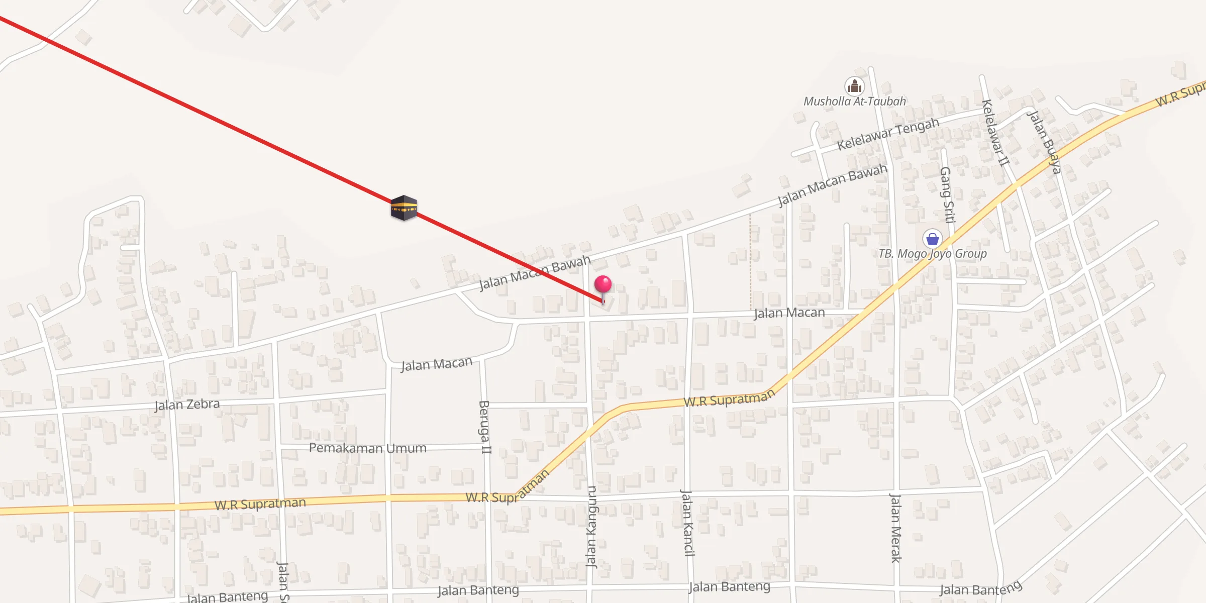 Carte de localisation : Masjid Baitul Izzah